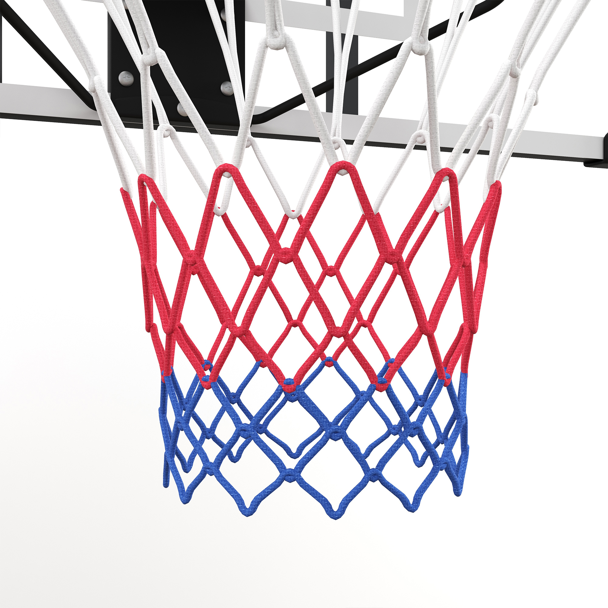 SPORTNOW Basketbalring, Onbreekbare Achterwand, In Hoogte Verstelbaar, Indoor & Outdoor, Stalen Frame, Zwart
