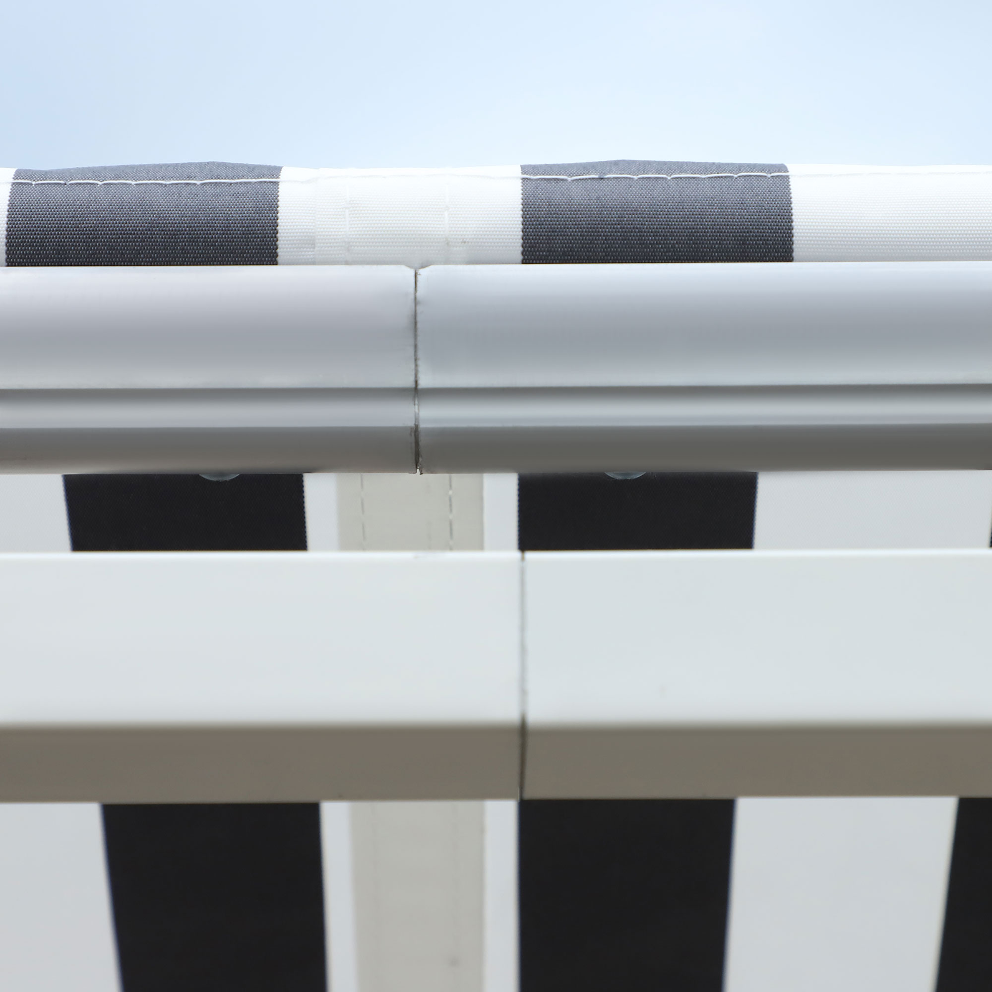 Outsunny Luifel handslinger knikarmluifel zonwering balkon aluminium 2,95 x 2,5 m 2 kleuren