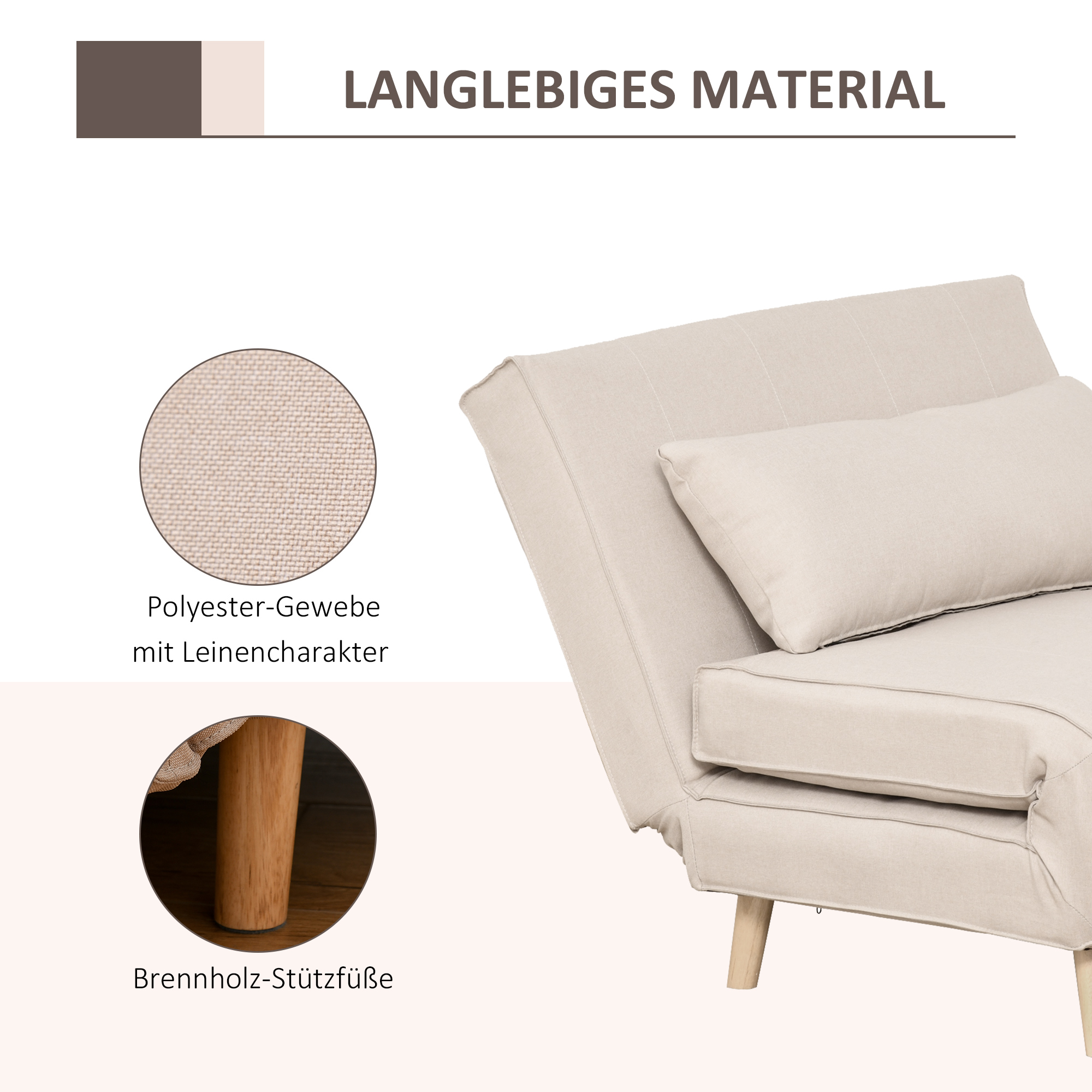 HOMCOM eenpersoonsslaapbank slaapbank