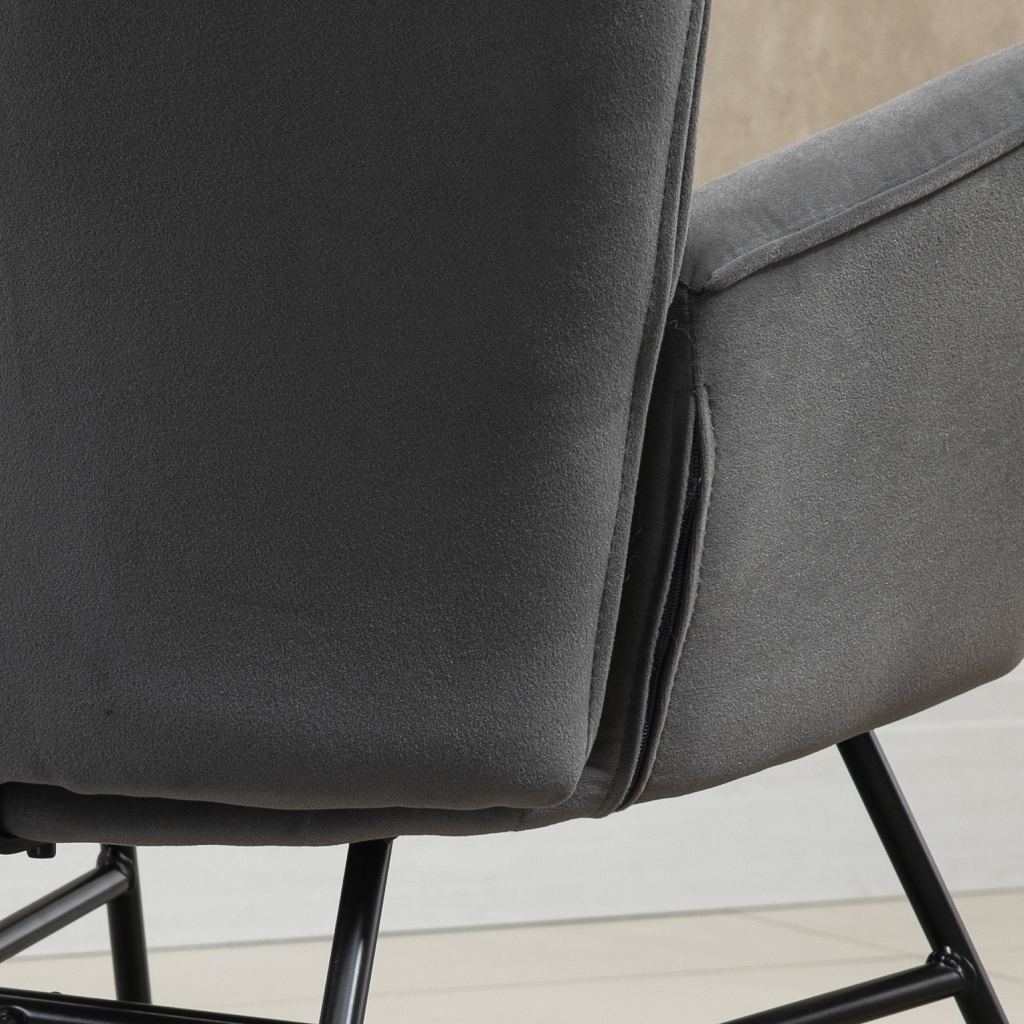 HOMCOM schommelstoel 84 cm x 70 cm x 96 cm