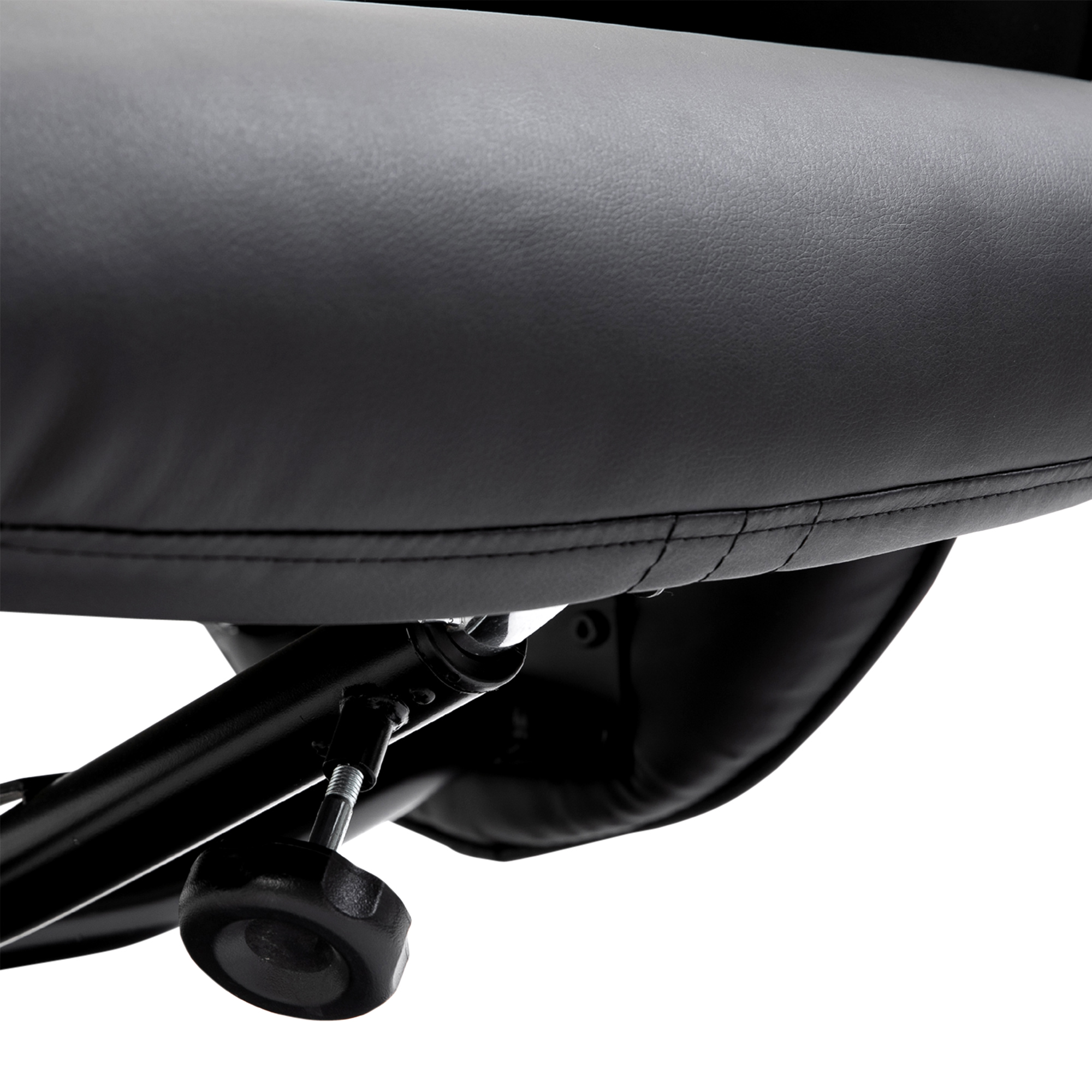 HOMCOM massagestoel met voetenbank relaxstoel massagestoel tv-stoel 145° hellingshoek kunstleer zwart 76 x 81 x 105 cm