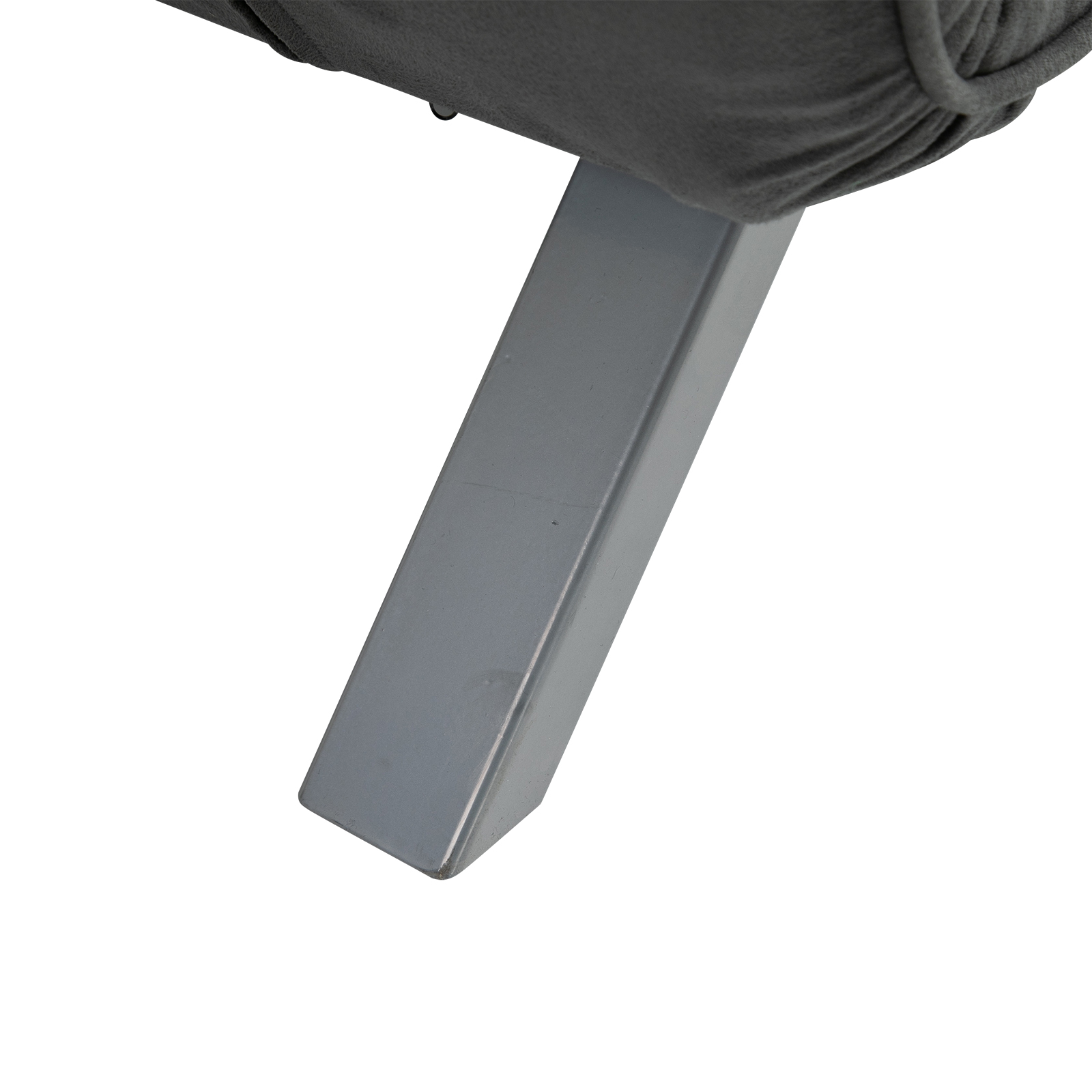 HOMCOM tweezits bedbank met armleuningen, 3-in-1 slaapbank, logeerbed, opvouwbare matras, opklapbed, chaise longue, multifunctioneel, imitatie-suède grijs 105 x 80 x 78 cm