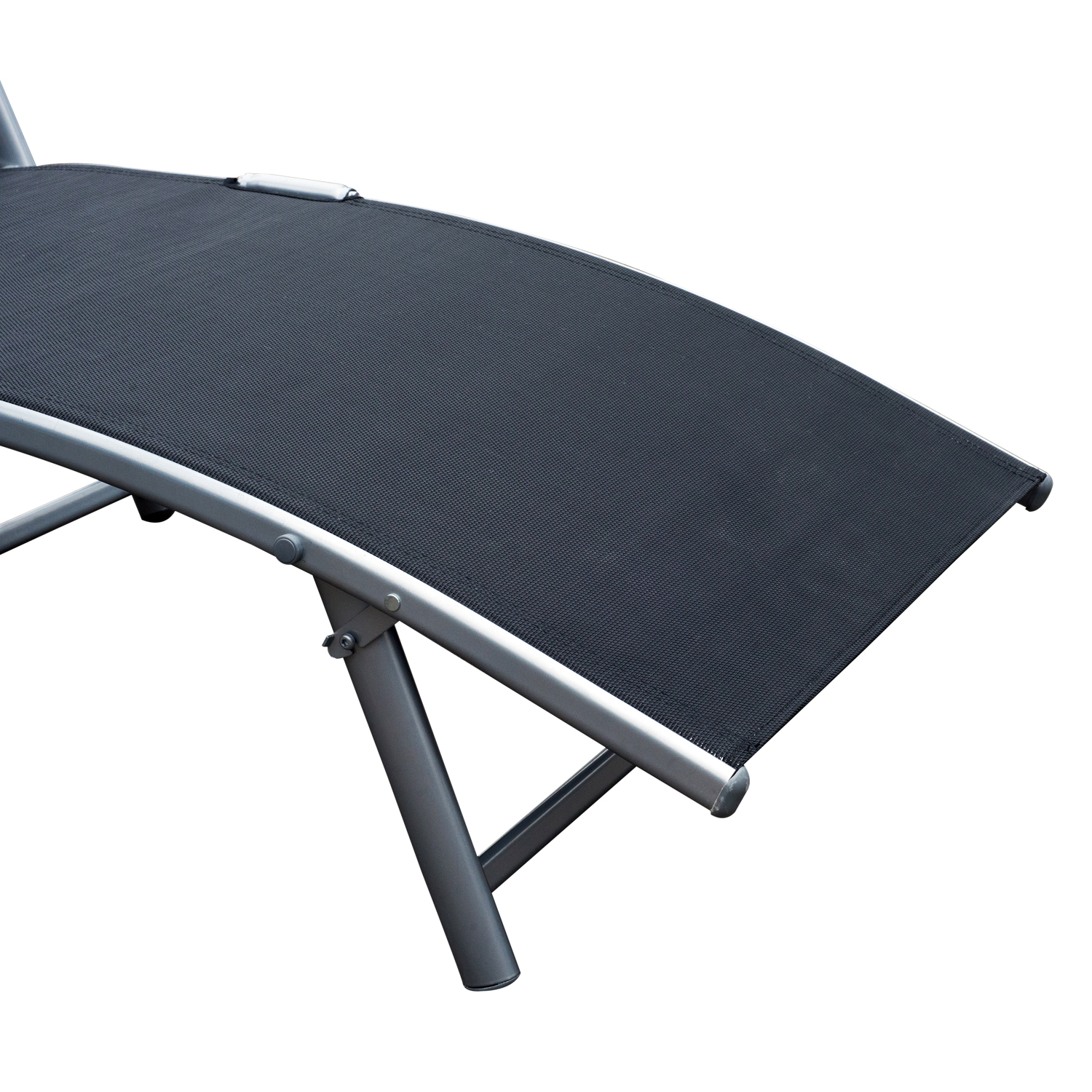 Outsunny Inklapbare ligstoel ligbed voor op het strand ligstoel tuin ligstoel ligbed voor op het strand ligbed voor buiten