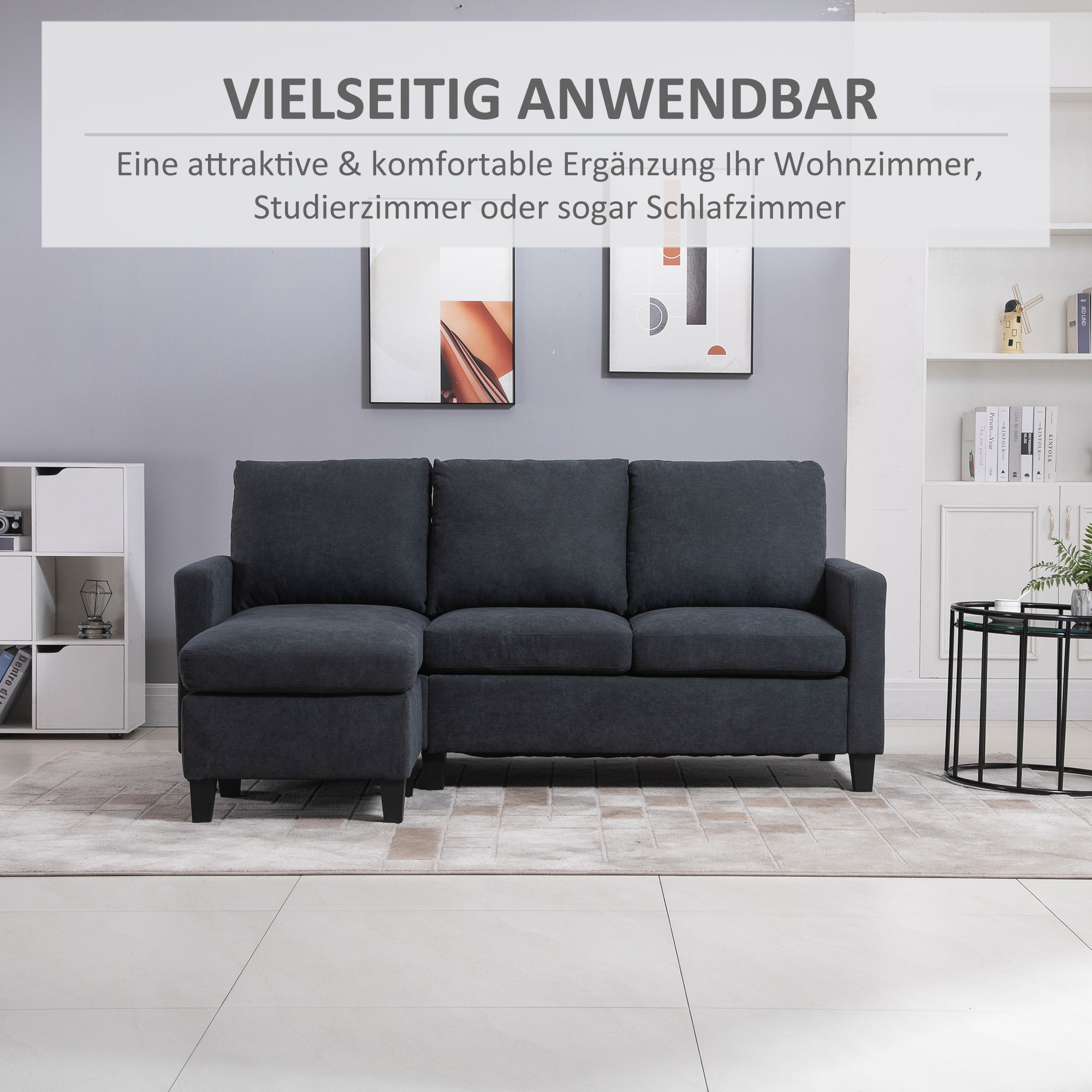 HOMCOM Keukenkast, keukenbuffet met lade, multifunctionele kast met 2 open niveaus, 2 kasten, vitrinekast met anti-kantelbeveiliging, voor woonkamer, wit, 100 x 40 x 180 cm