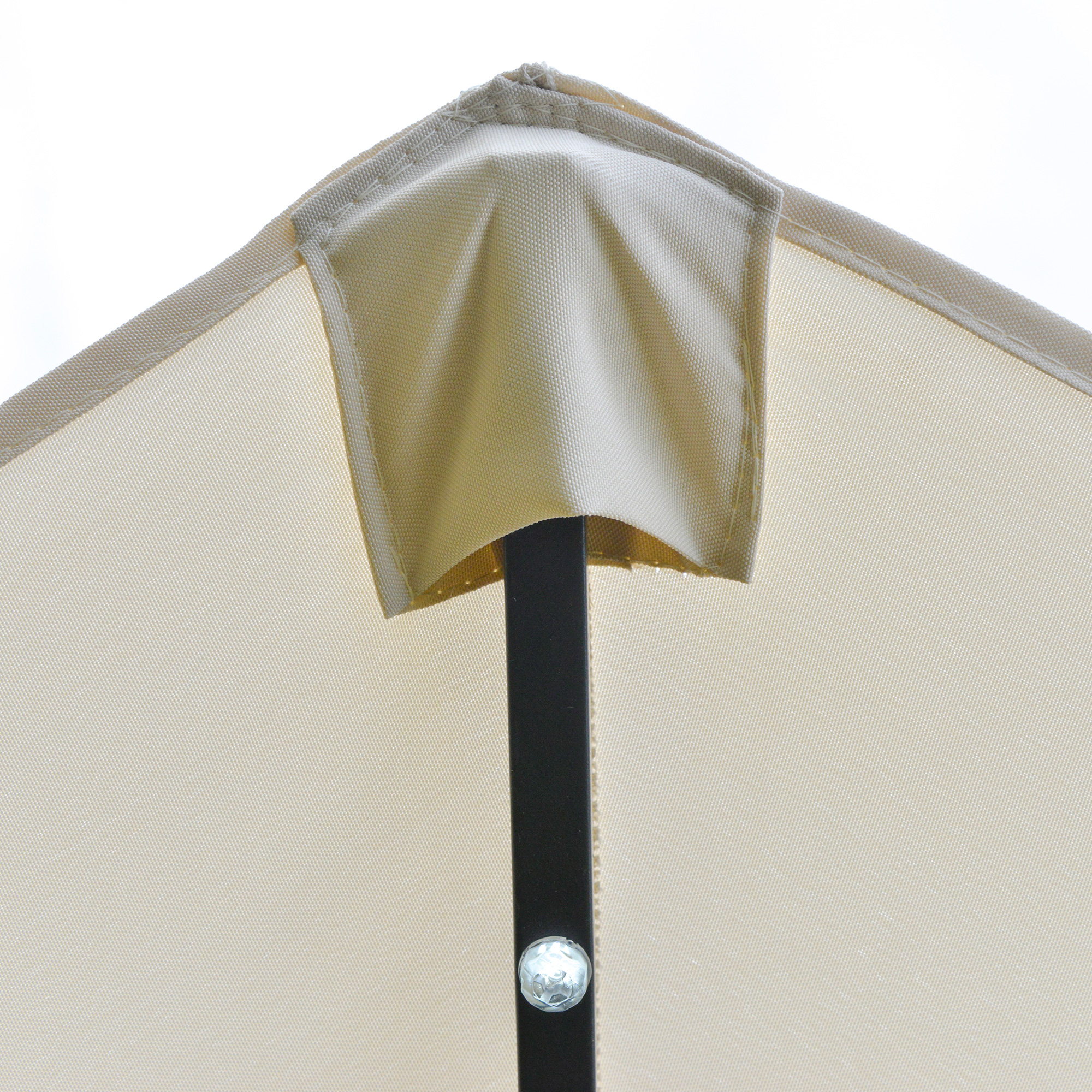 Outsunny parasol ovaal crème wit 440 x 260 cm