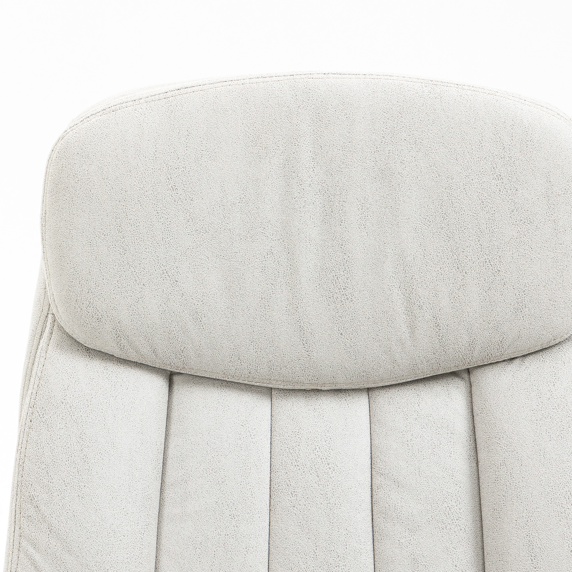 Vinsetto Bureaustoel met Massage- en Warmtefunctie, Ergonomisch, 66x67x110-118cm, Crèmewit