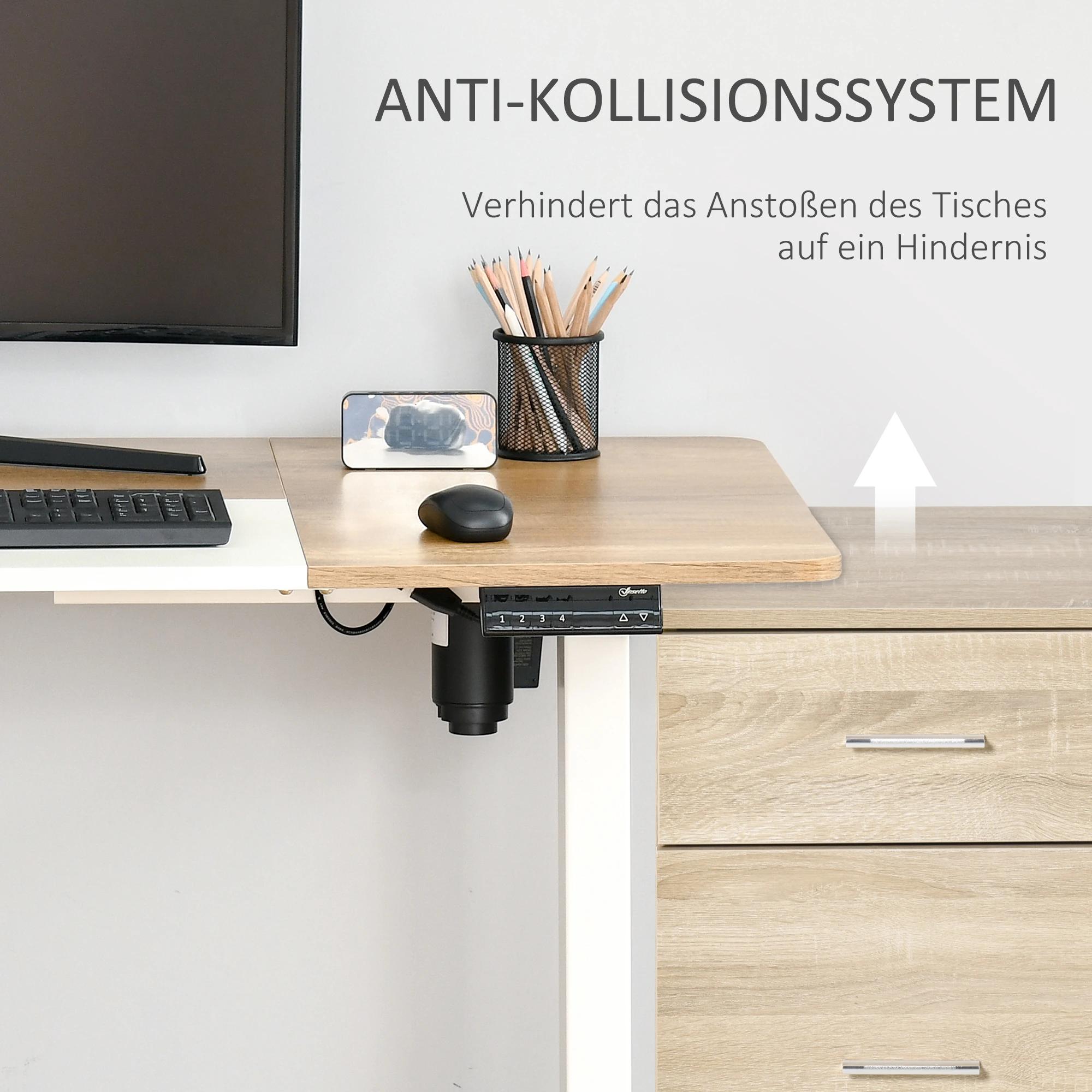 Vinsetto elektrisch bureau computertafel Bureau