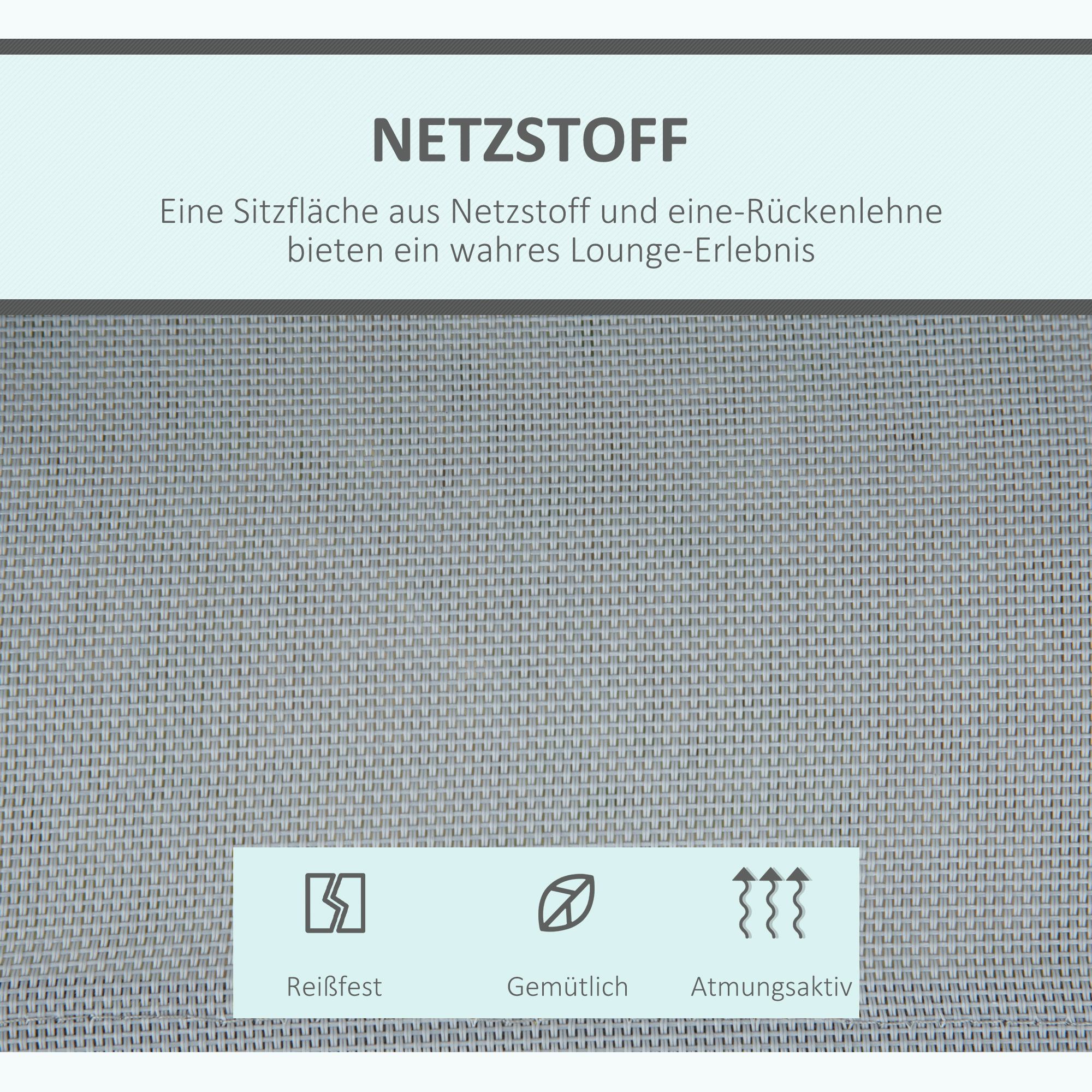 Outsunny 3-zits schommelzitje 171cm x 108cm x 154cm