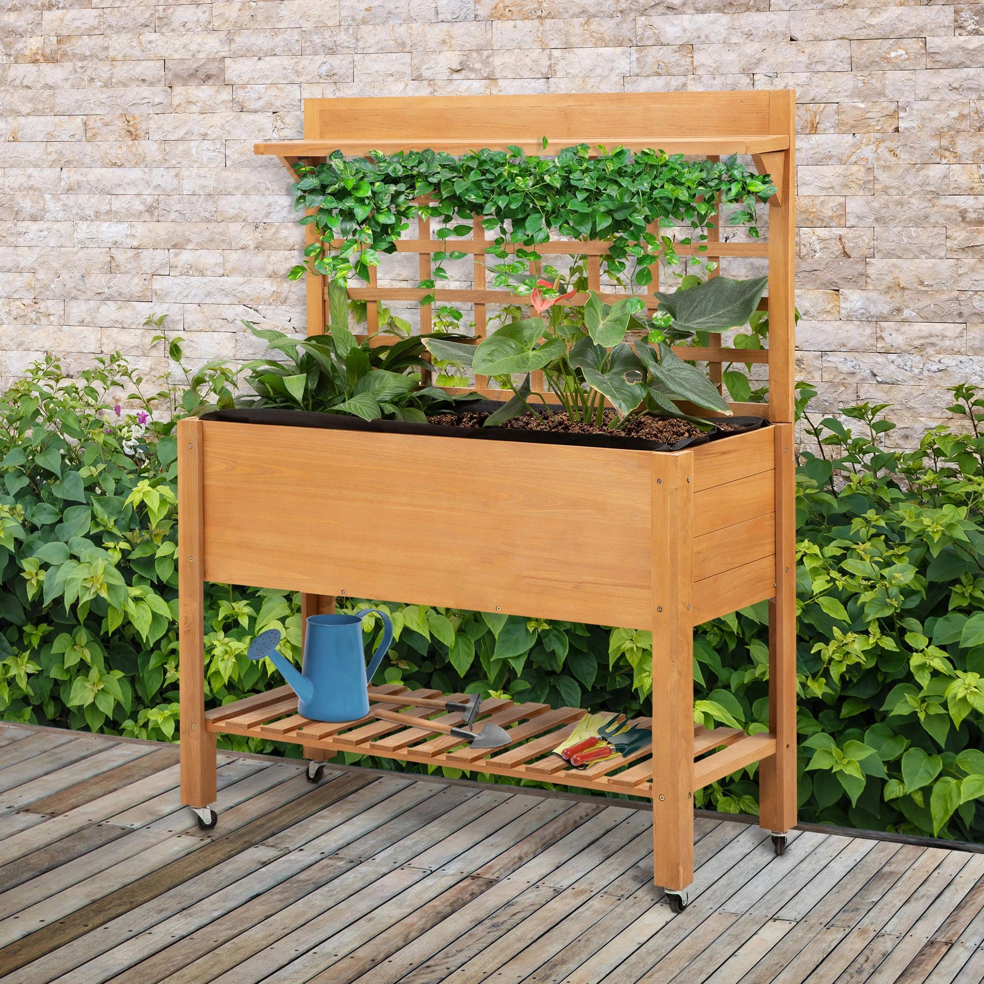 Verhoogd plantenbed plantentafel bloementafel tuintafel kas balkon tuin