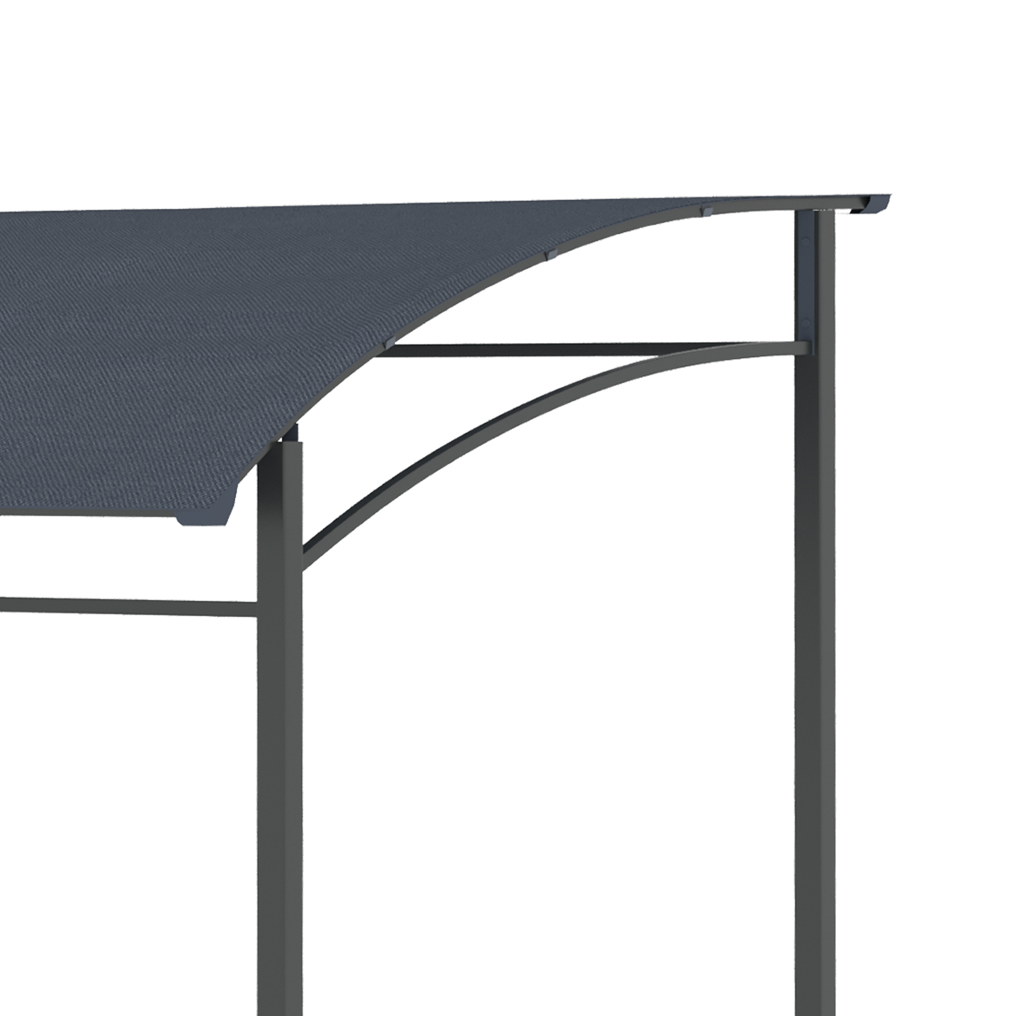 Outsunny Grillpaviljoen, Grillafdak, Regenbescherming, Haken voor Keukengerei, Stalen frame, grijs, 215 x 150 x 174/220 cm