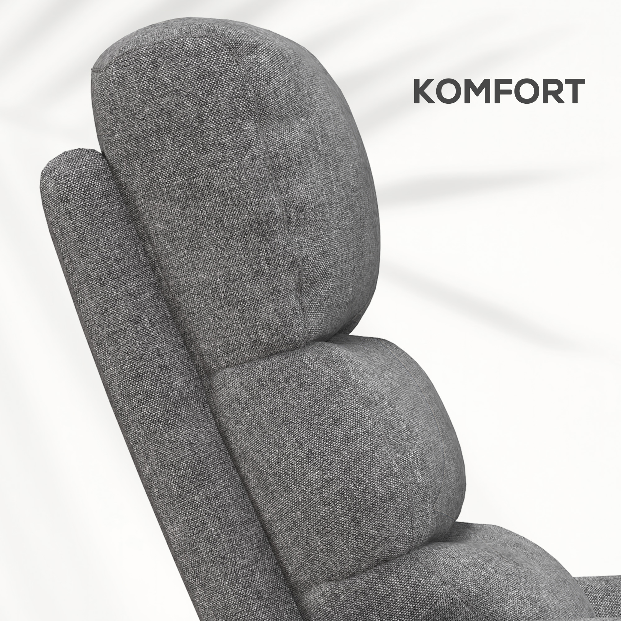 HOMCOM Relaxfauteuil met Elektrische Opstaanondersteuning, Verstelbare Rugleuning/Voetensteun, tot 120 kg, 66x90x96 cm, Grijs