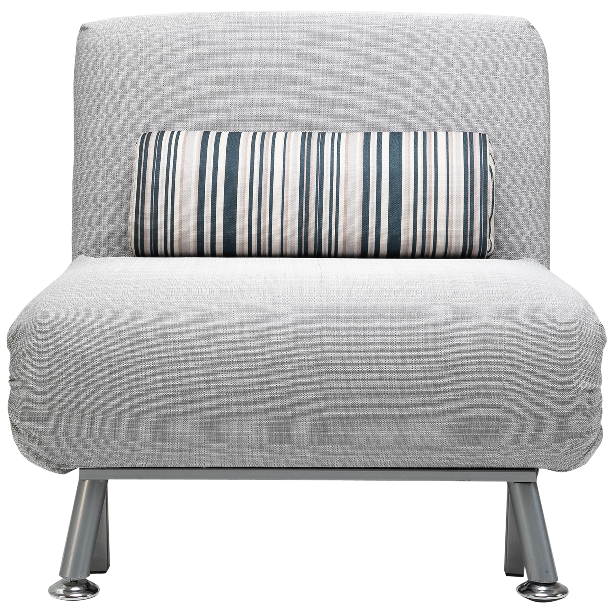 HOMCOM inklapbare slaapbank slaapzetel inklapbare matras bed logeerbed grijs bank