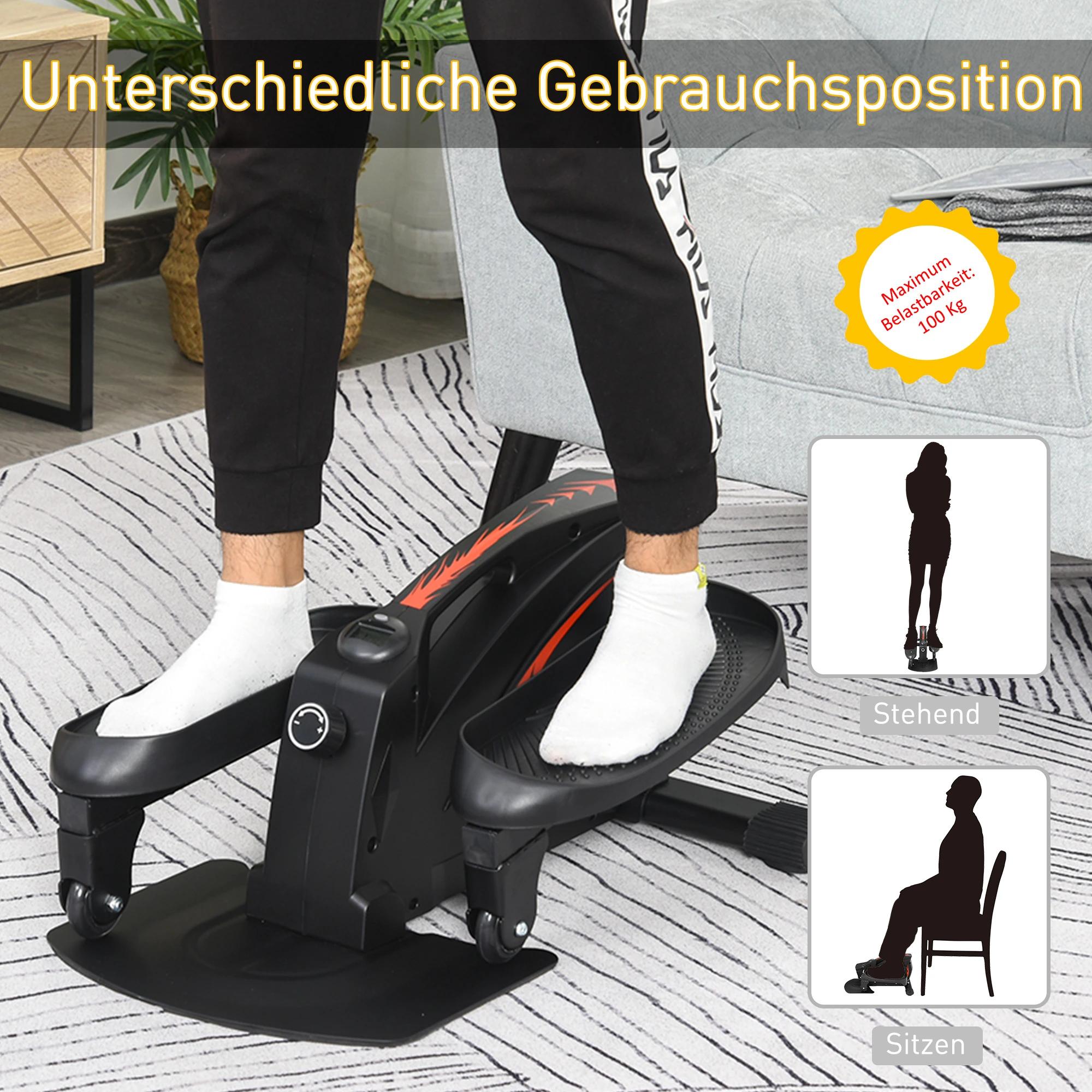 HOMCOM Mini stepper met LCD-monitor