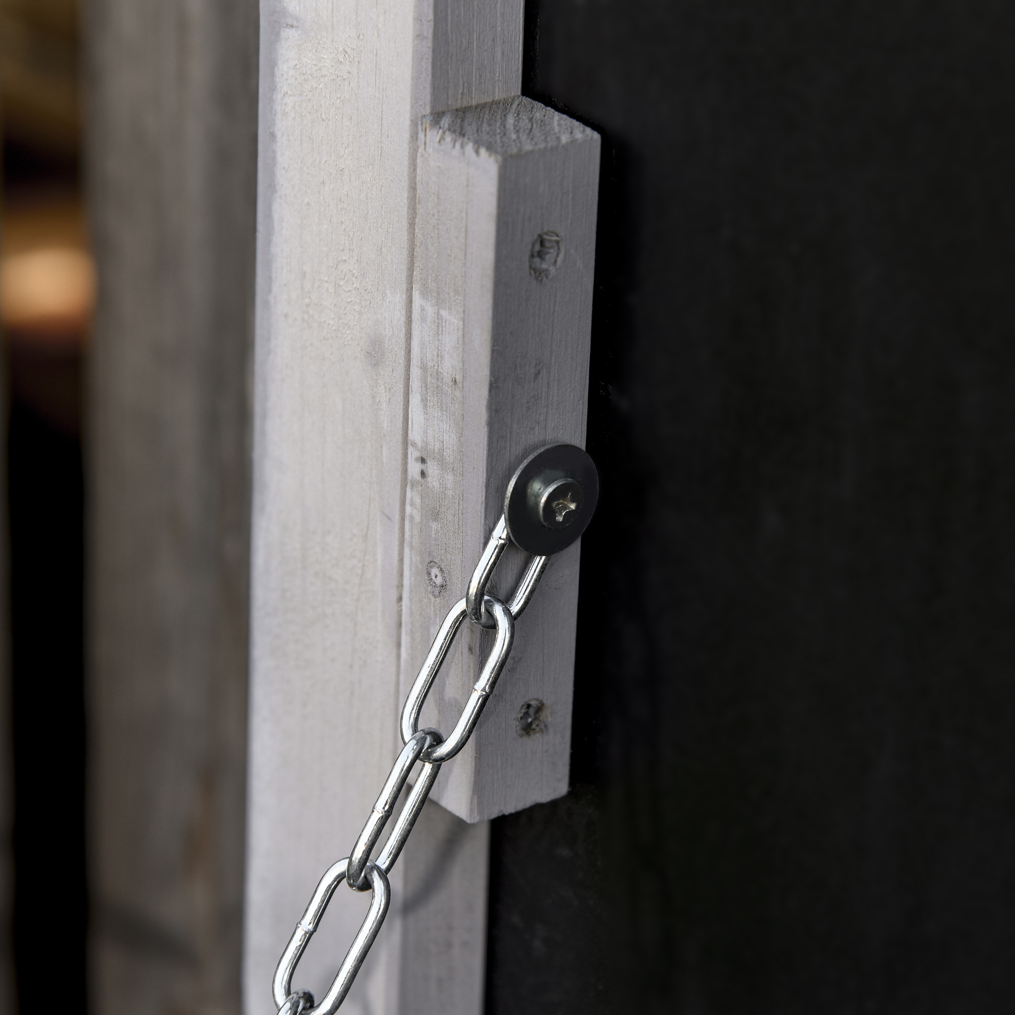 Outsunny tuinkast vurenhout 127 cm x 56 cm x 60 cm