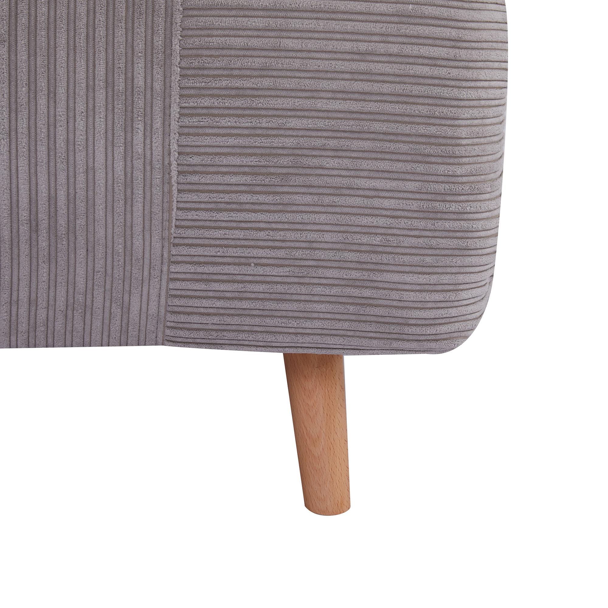HOMCOM 2-in-1 slaapbank, fauteuilbed, opvouwbare matras, logeerbed, opklapbed, lichtgrijs