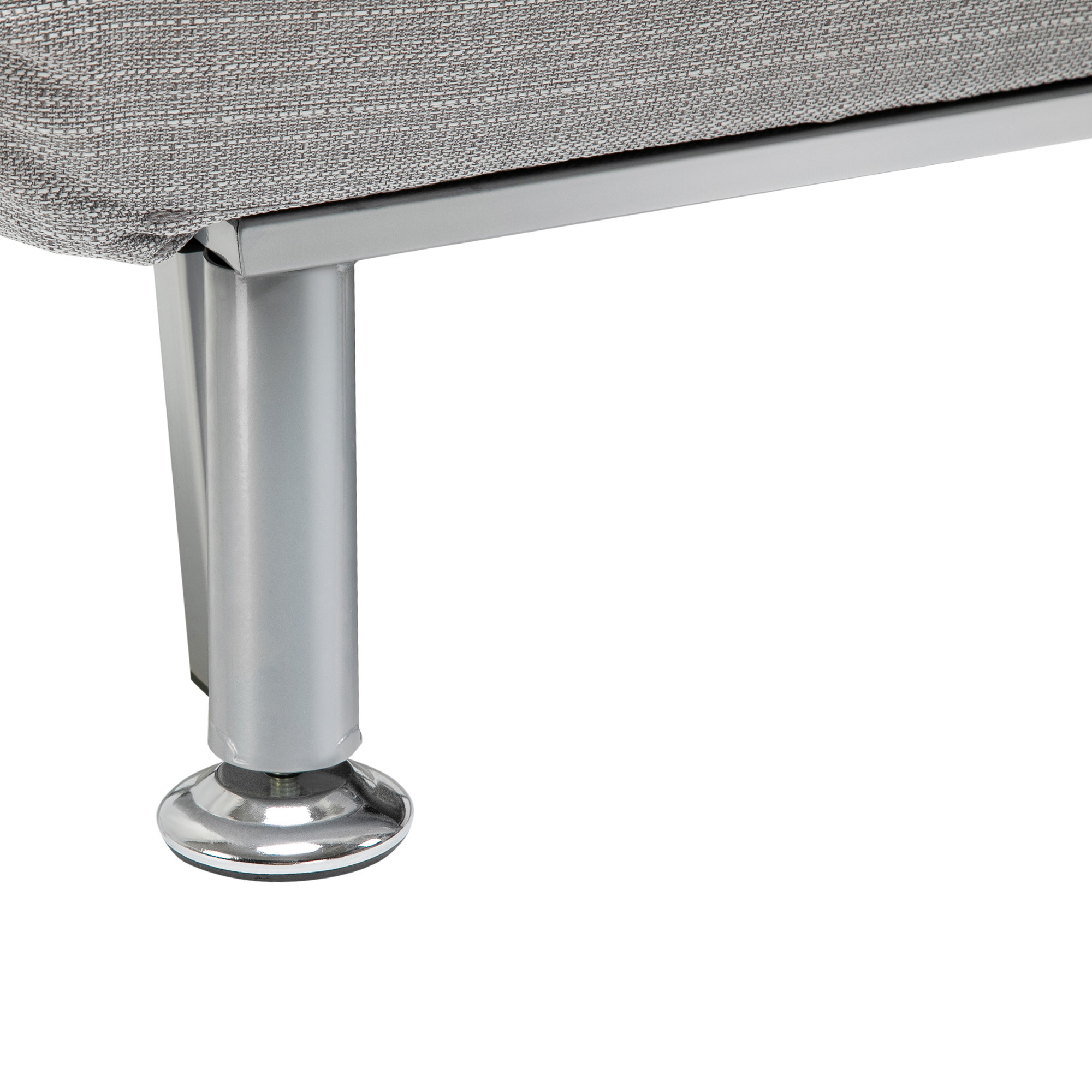 HOMCOM inklapbare slaapbank slaapzetel inklapbare matras bed logeerbed grijs bank