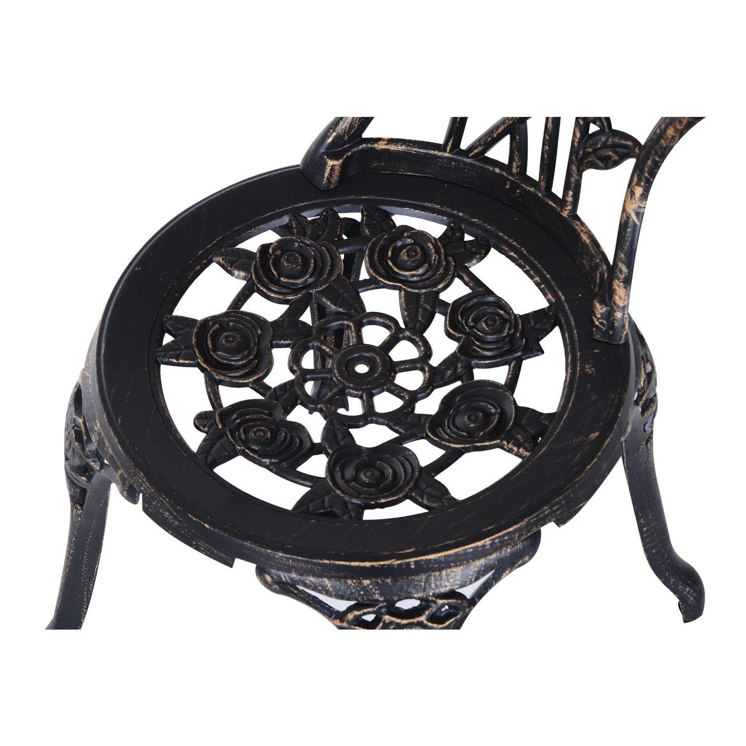 Outsunny Tuinmeubel 3-delig Tuinset zitgroep balkonset balkonmeubel decoratie, bronskleurig