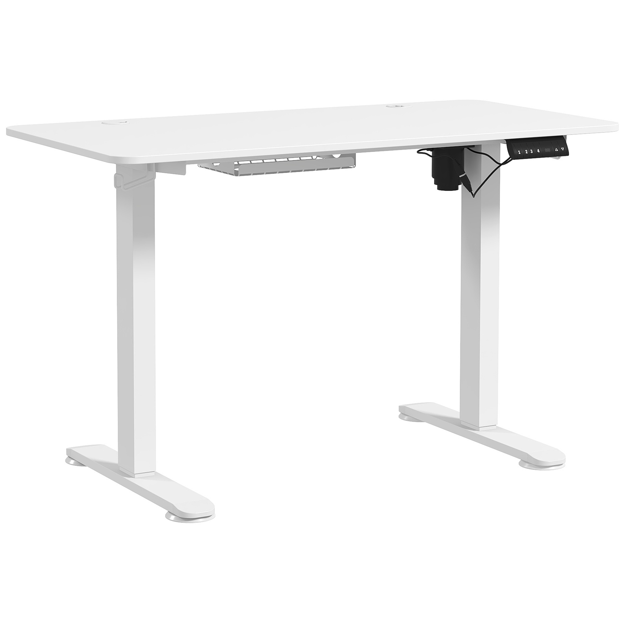 Vinsetto Sta-bureau, in hoogte verstelbaar, 120x60x72-116cm, Wit