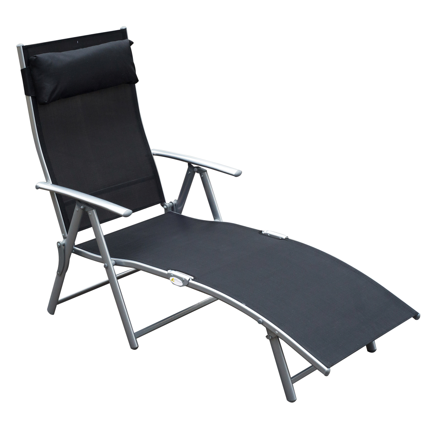 Outsunny Inklapbare ligstoel ligbed voor op het strand ligstoel tuin ligstoel ligbed voor op het strand ligbed voor buiten
