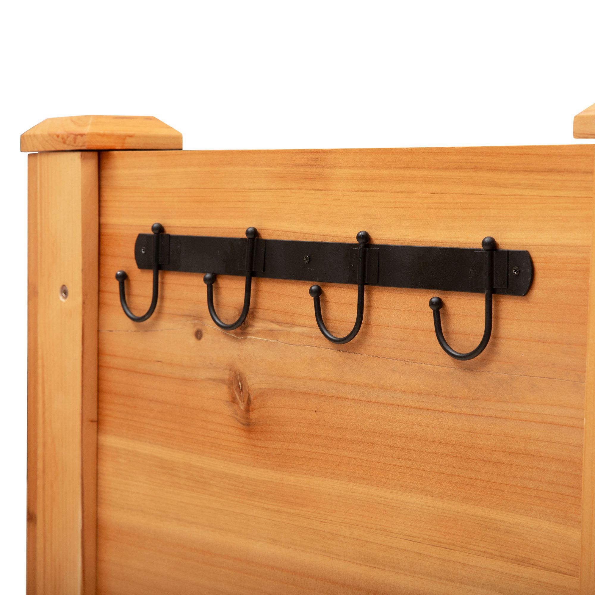 Outsunny verhoogd bed 124cm x 60cm x 81cm
