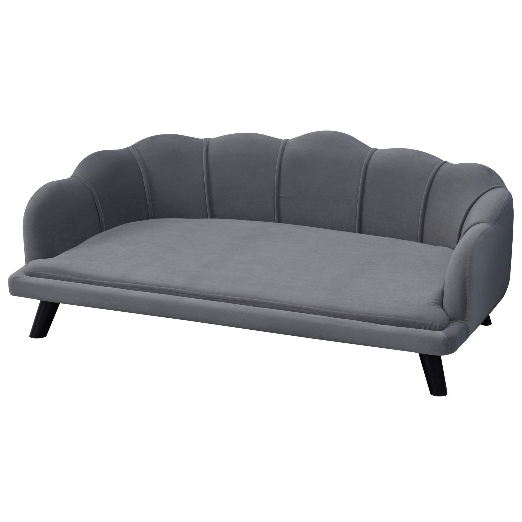 PawHut hondenbank met rugleuning 98.5cm x 60.cm x 35.5cm