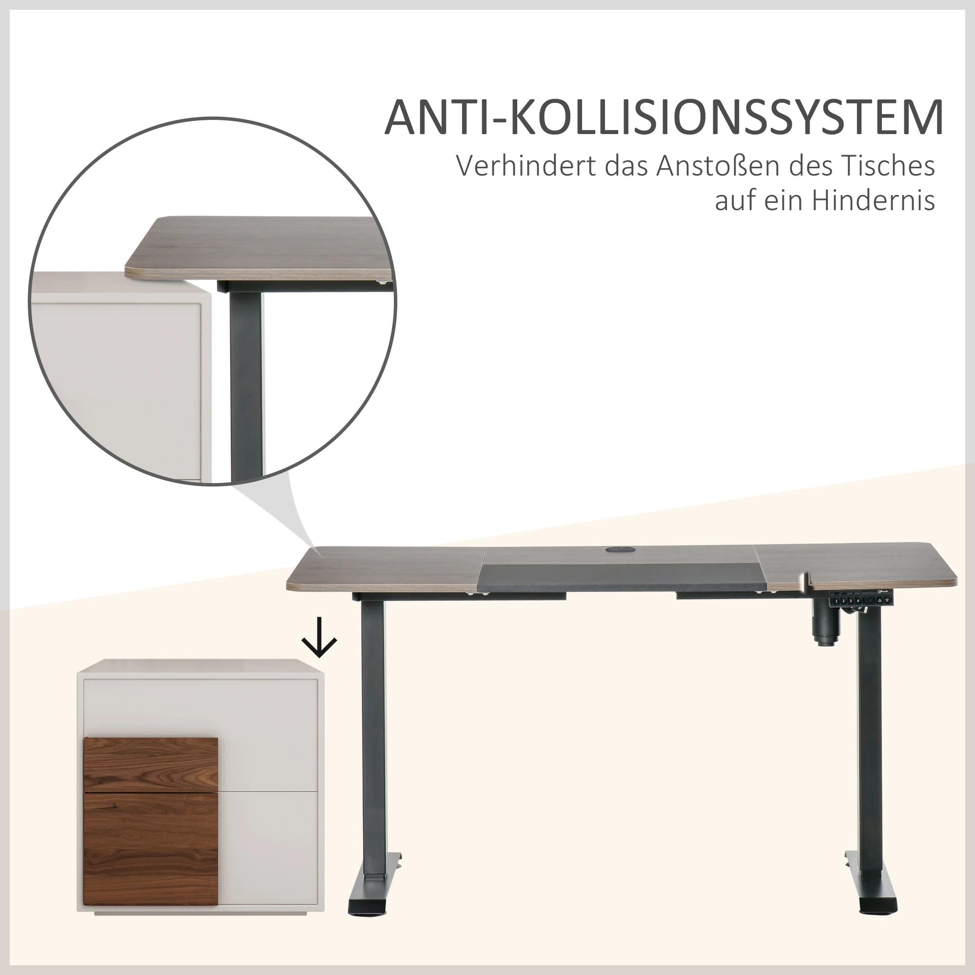 Vinsetto elektrisch bureau computertafel Bureau