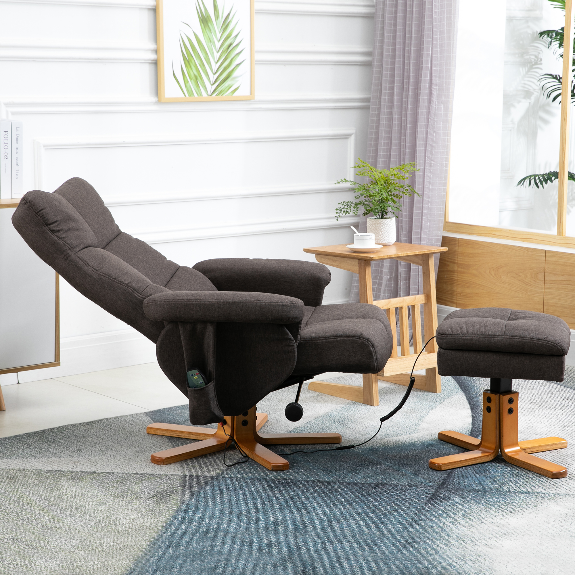 HOMCOM massagestoel 80 cm x 86 cm x 99 cm