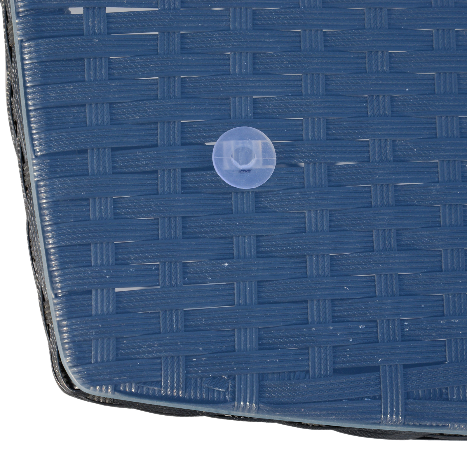 Outsunny 3-delige zitgroep voor in de tuin, rotan tuinset, poly-rotan, zwart