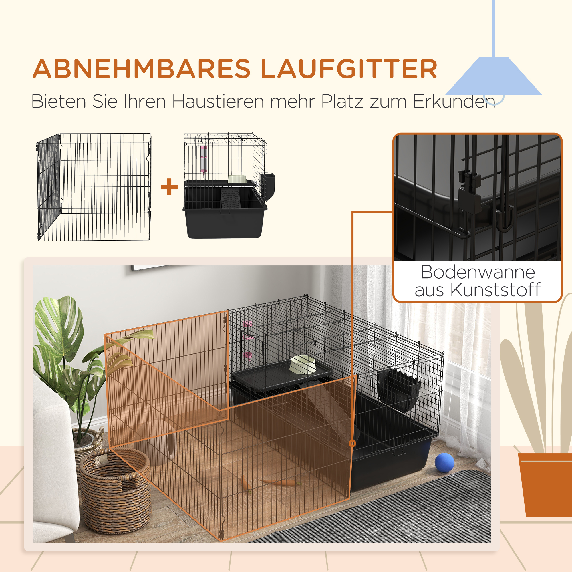PawHut Rolcontainer archiefkast, 3 laden, afsluitbaar, verrijdbaar, 37 cm x 43,5 cm x 60 cm, wit