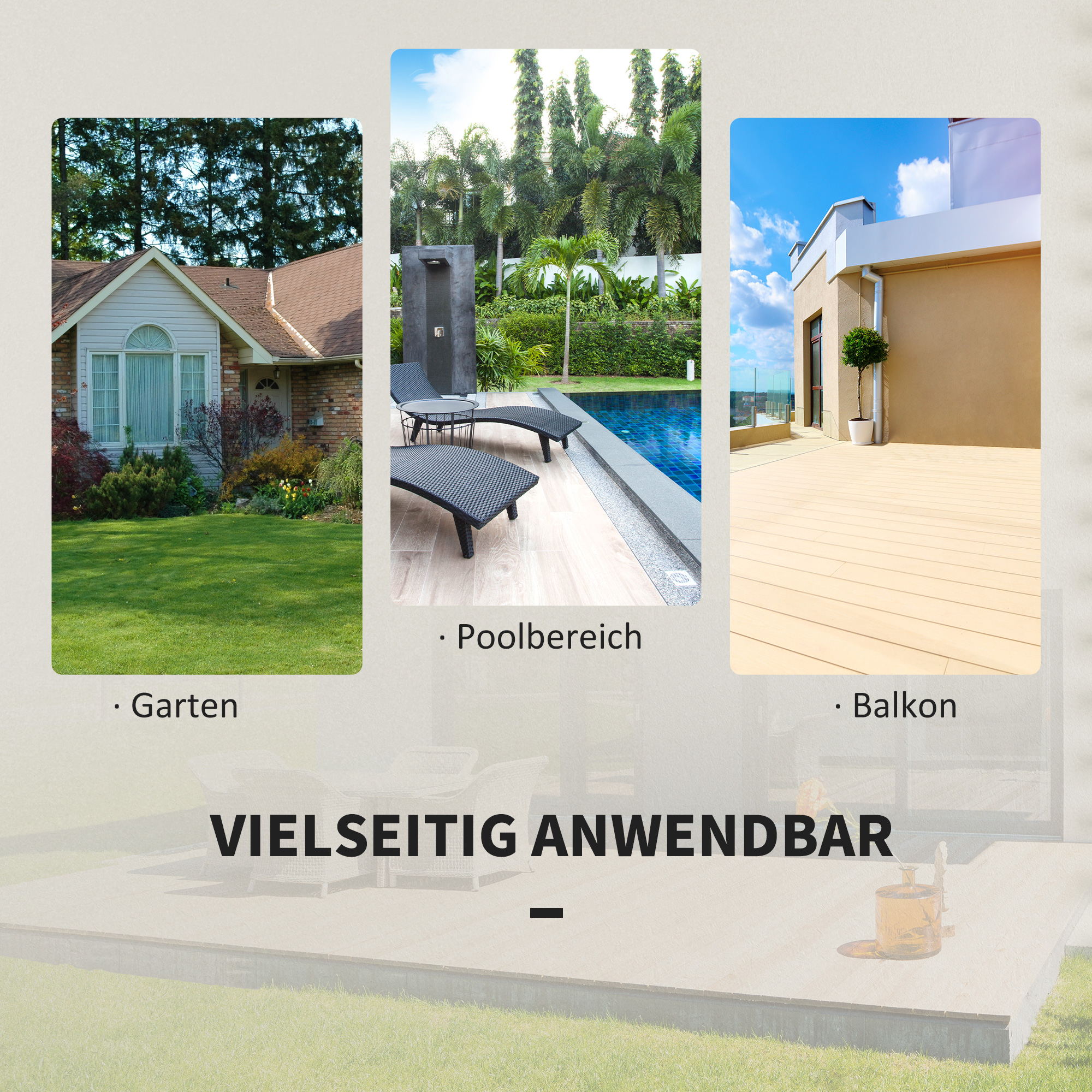 Outsunny poly rattan 3-delige bistroset zitgroep rotan tuinmeubelset