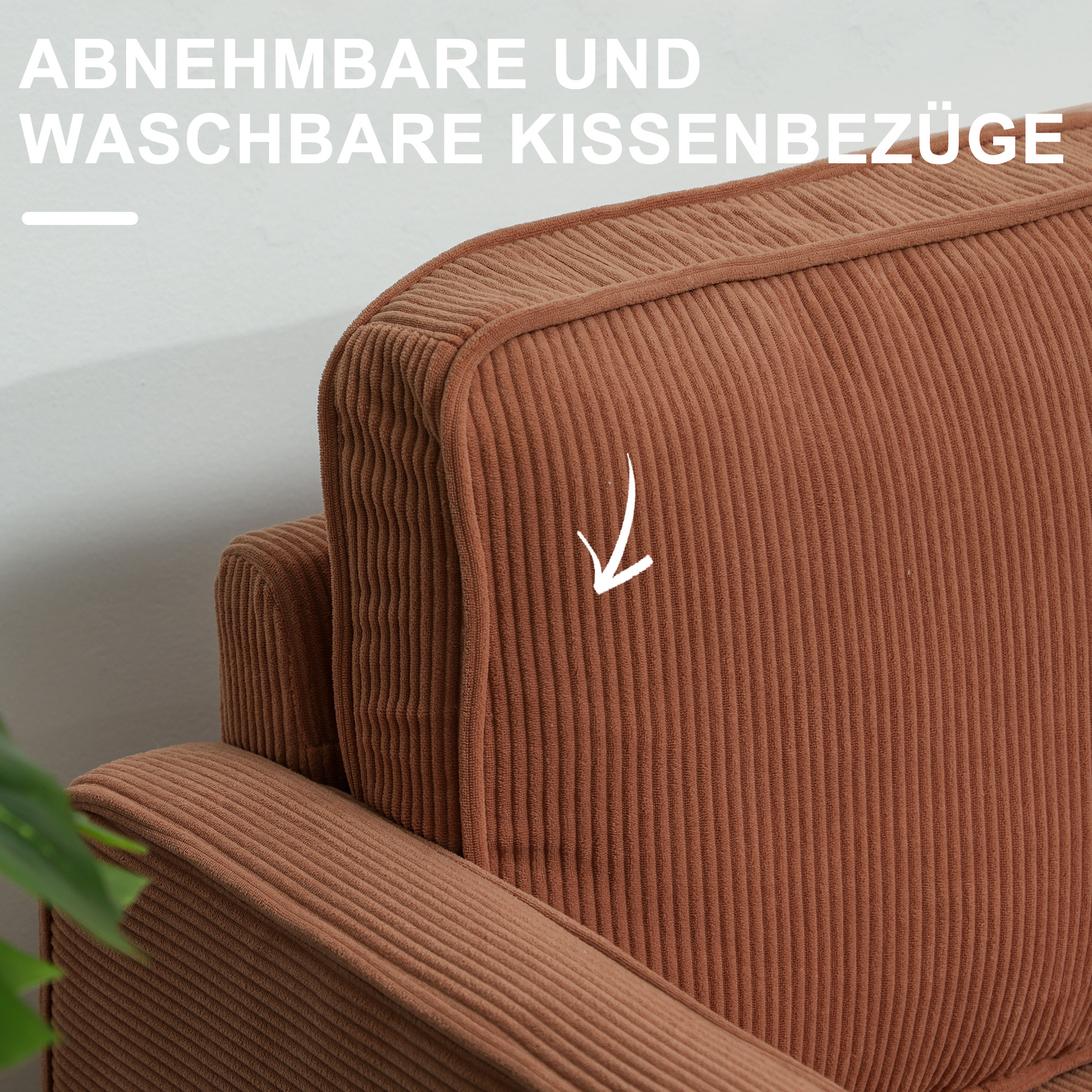 HOMCOM Tweezitsbankje met Opbergruimte en Stevige Houten Poten, voor Woonkamer, Slaapkamer, 117 x 63 x 79 cm, Roze