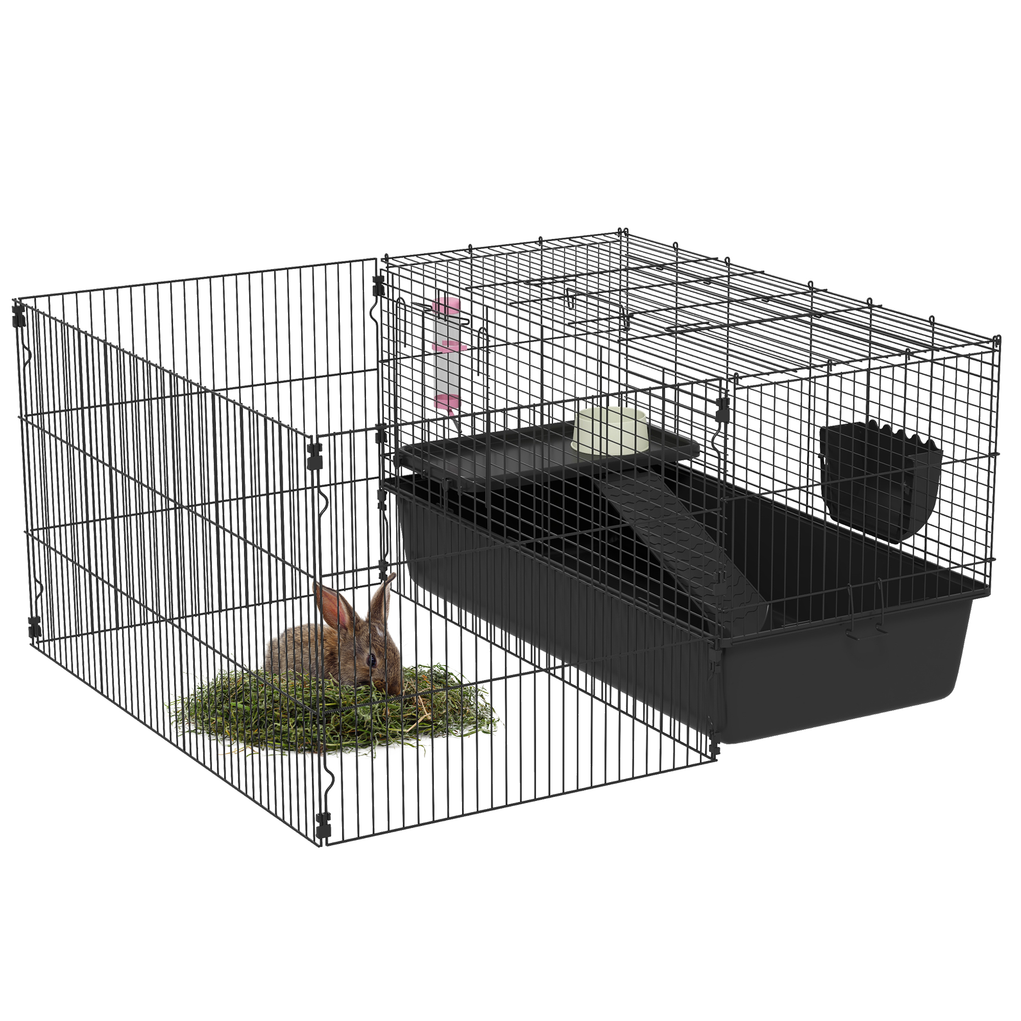 PawHut Rolcontainer archiefkast, 3 laden, afsluitbaar, verrijdbaar, 37 cm x 43,5 cm x 60 cm, wit