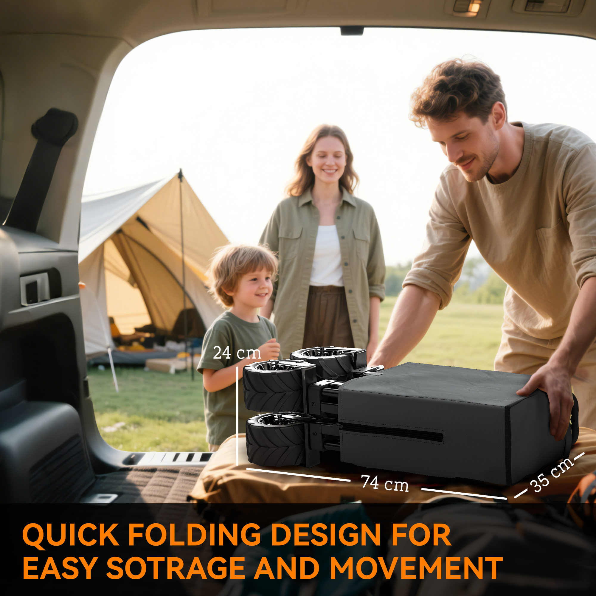Outsunny handkar opvouwbare handkar 360° tuinwagen transportwagen met telescopisch handvat in hoogte verstelbare handgreep strandwagen metaal Oxford donkergrijs 108 x 53 x 59-89 cm