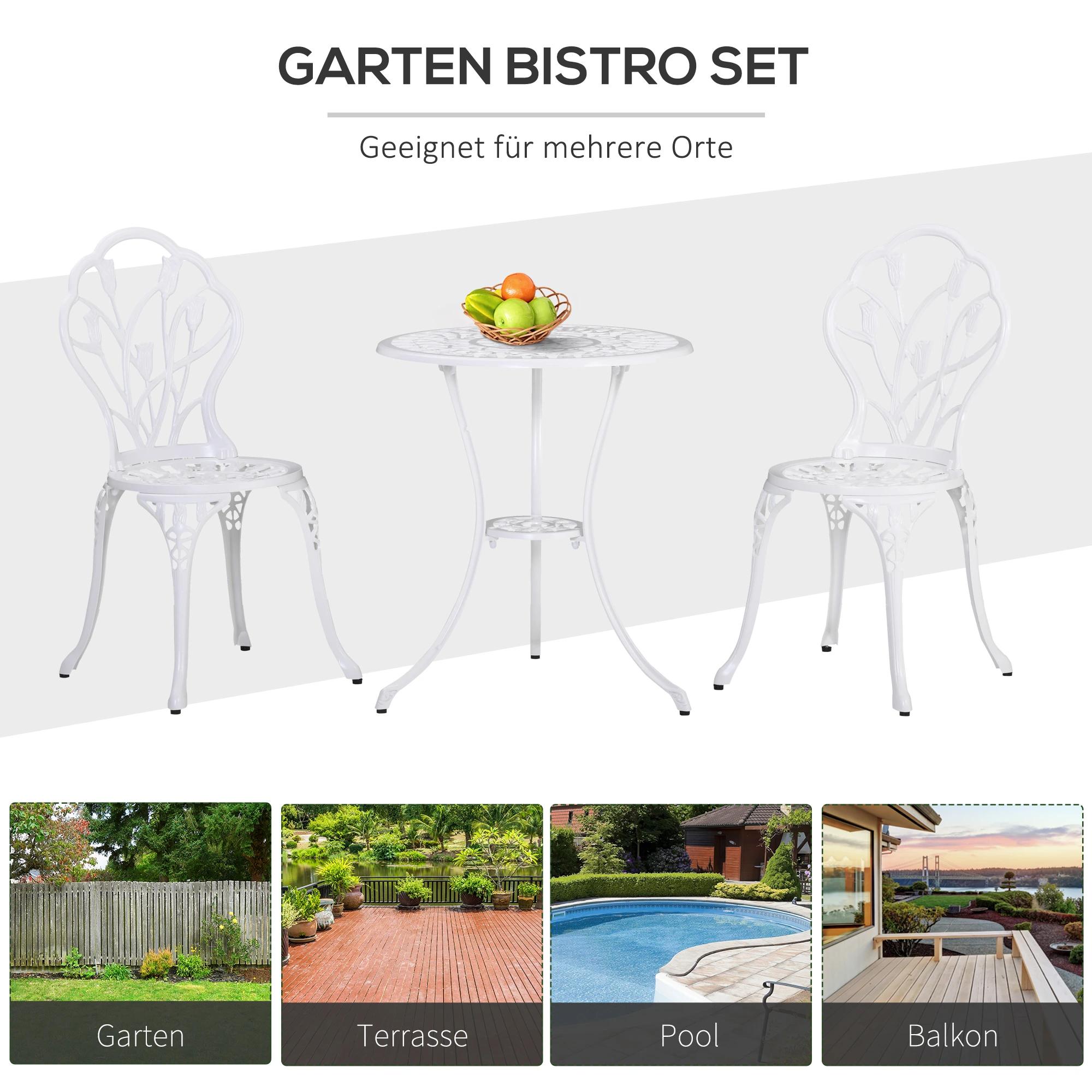 Outsunny 3-delige bistroset