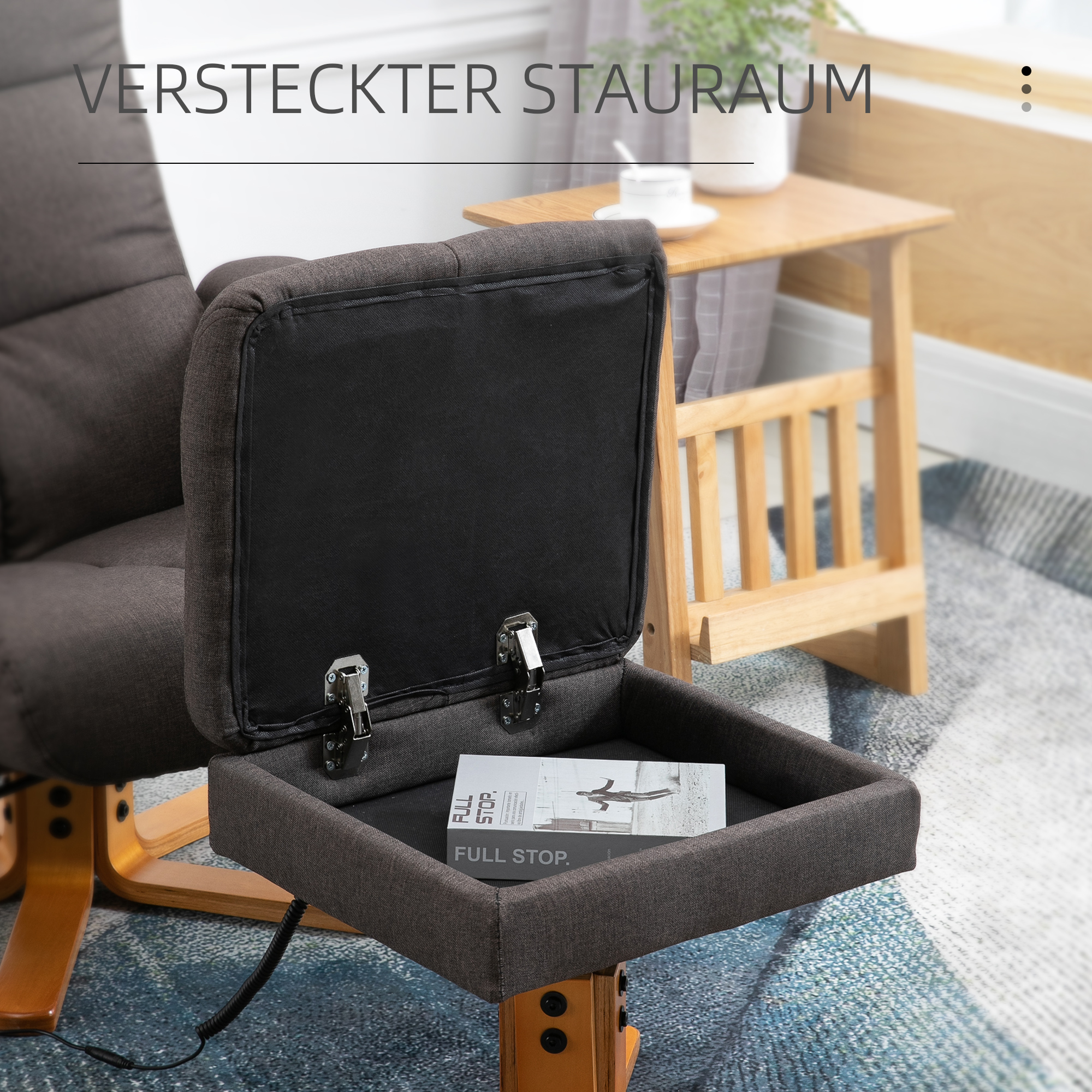 HOMCOM massagestoel 80 cm x 86 cm x 99 cm