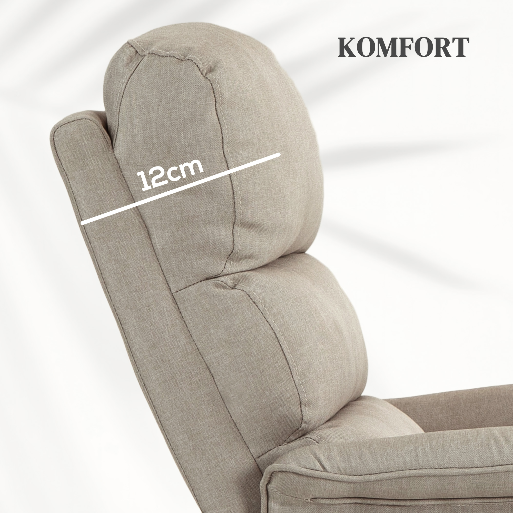 HOMCOM Relaxstoel met Elektrische Opsta-Hulp, Verstelbare Rugleuning/Voetensteun, Tot 120 kg, 66 x 90 x 96 cm, Beige