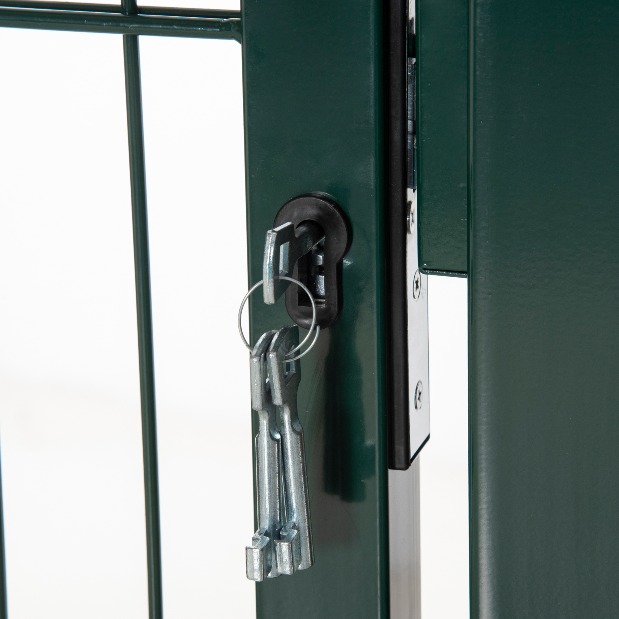 HOMCOM stalen tuinpoort 97 x 150 cm