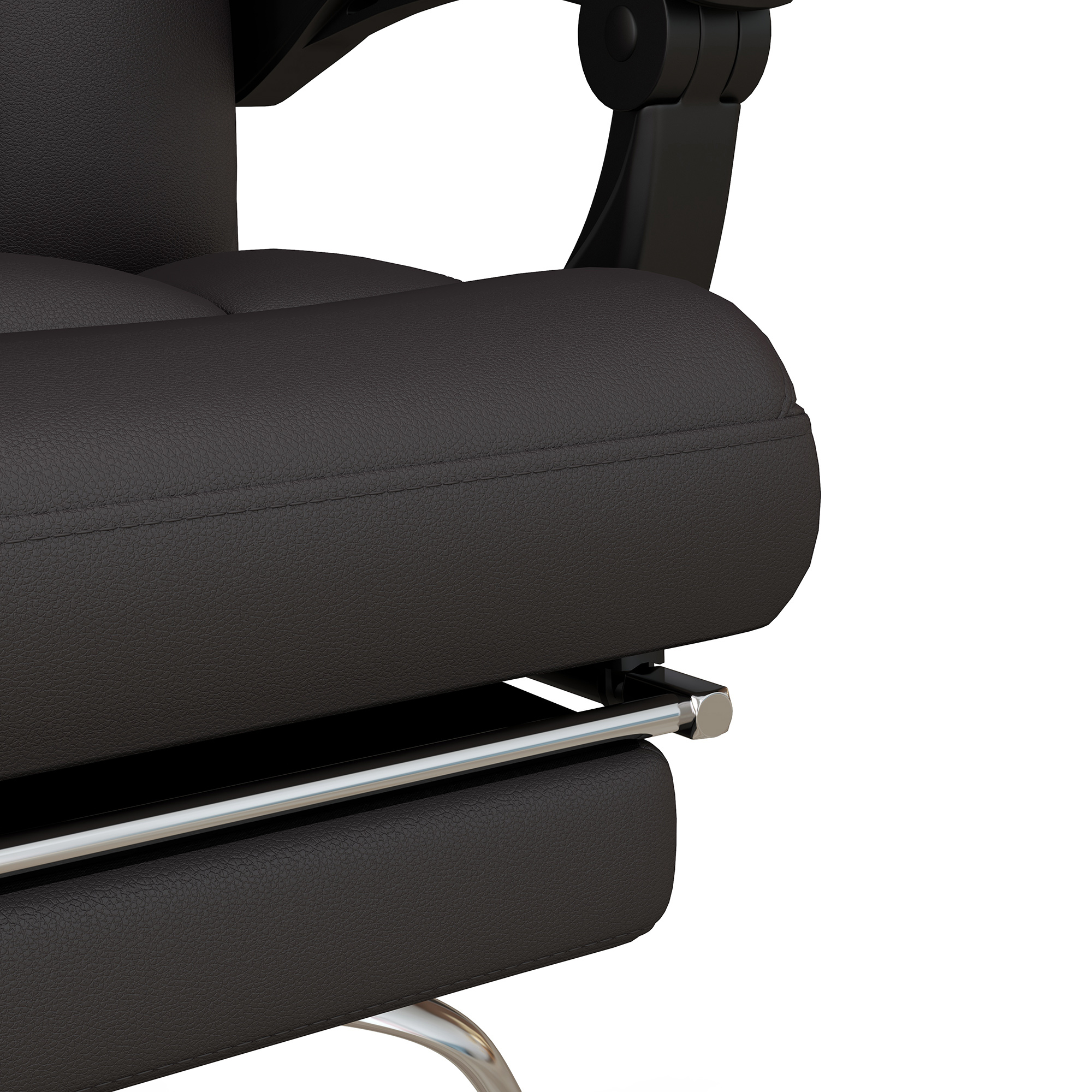 Vinsetto Ergonomische Bureaustoel met Massage en Ligfunctie, 63x57x118, Bruin