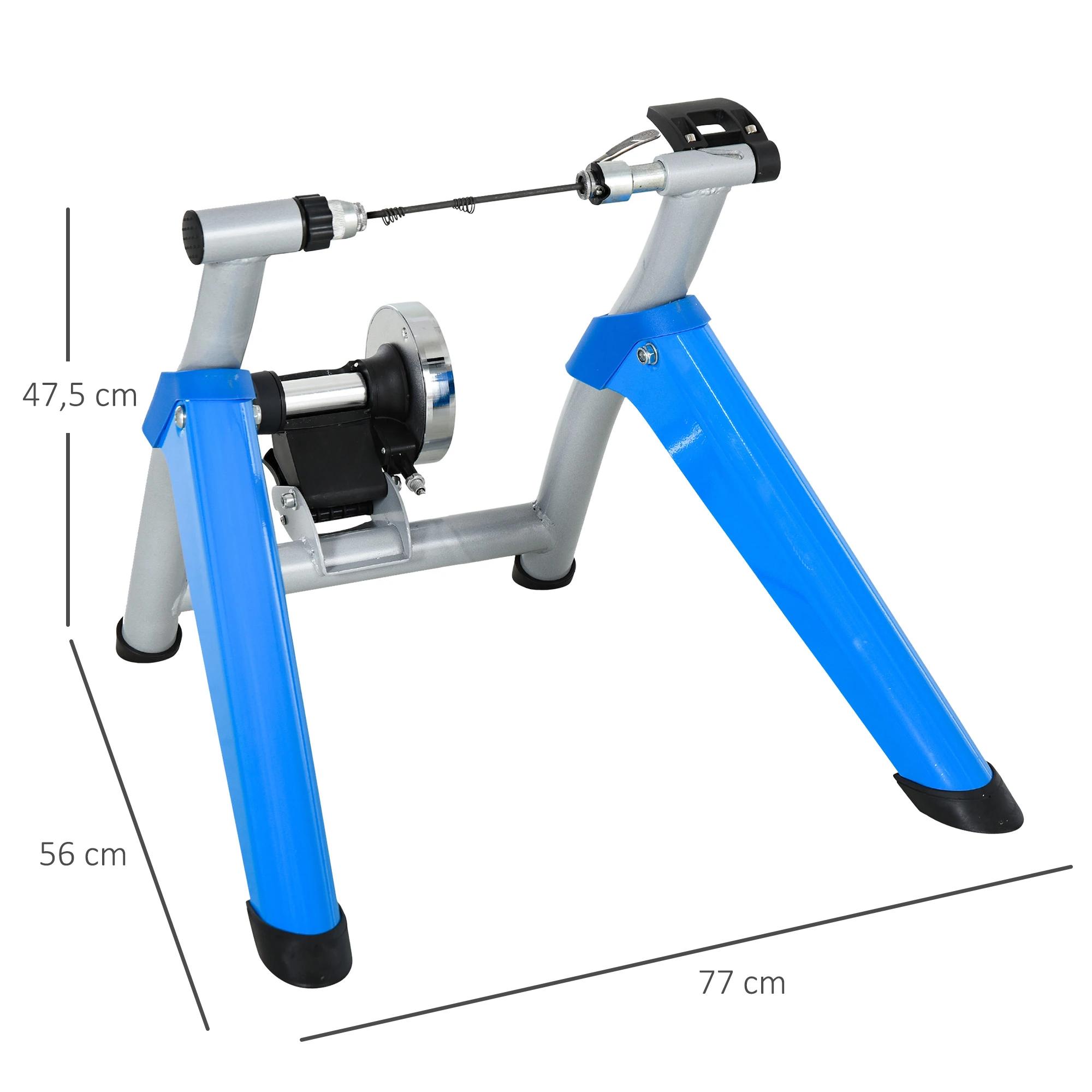 HOMCOM Fietstrainer trainfiets met 8 weerstandsniveaus voor 650C, 700C / 26-29"