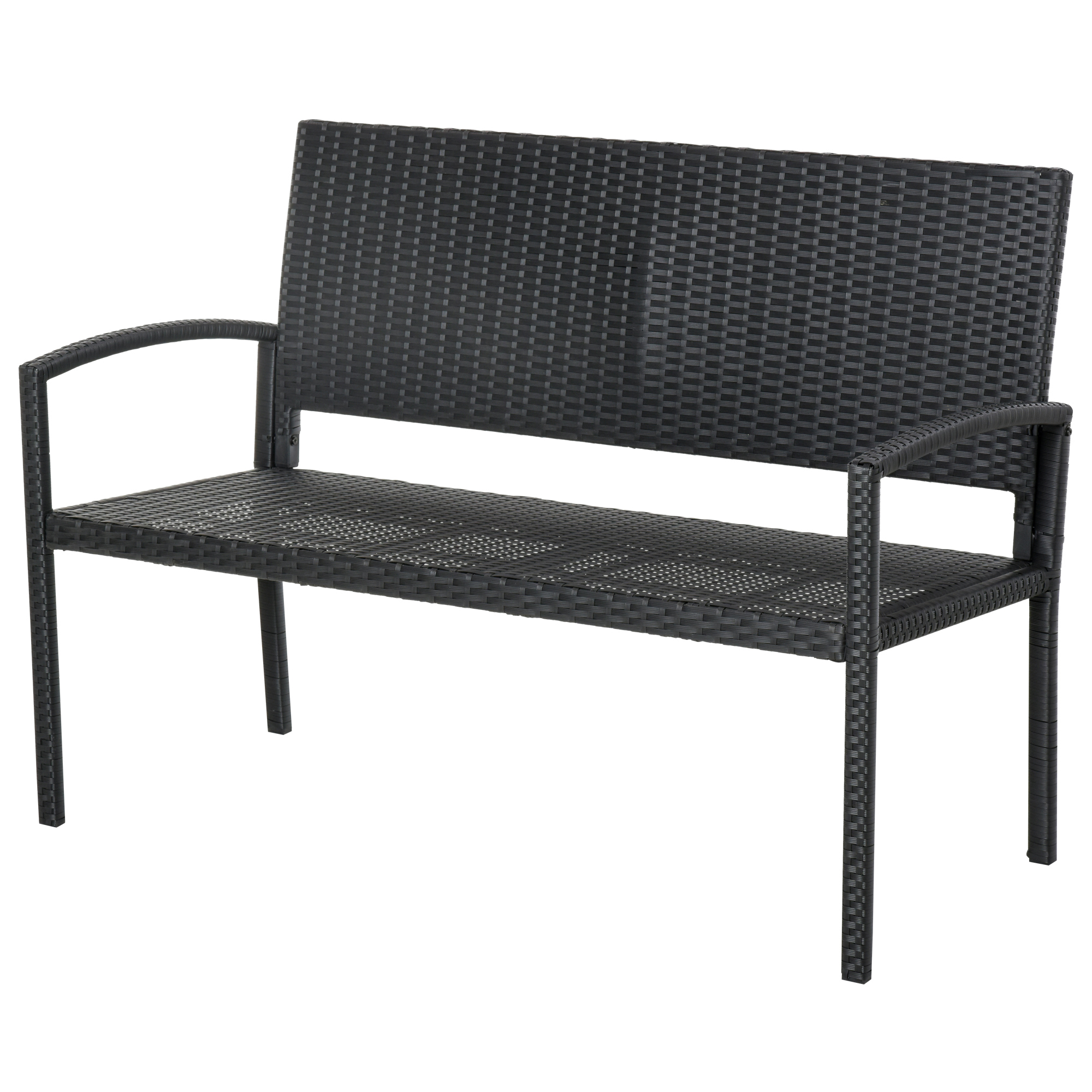 Outsunny poly-rotan tuinbank