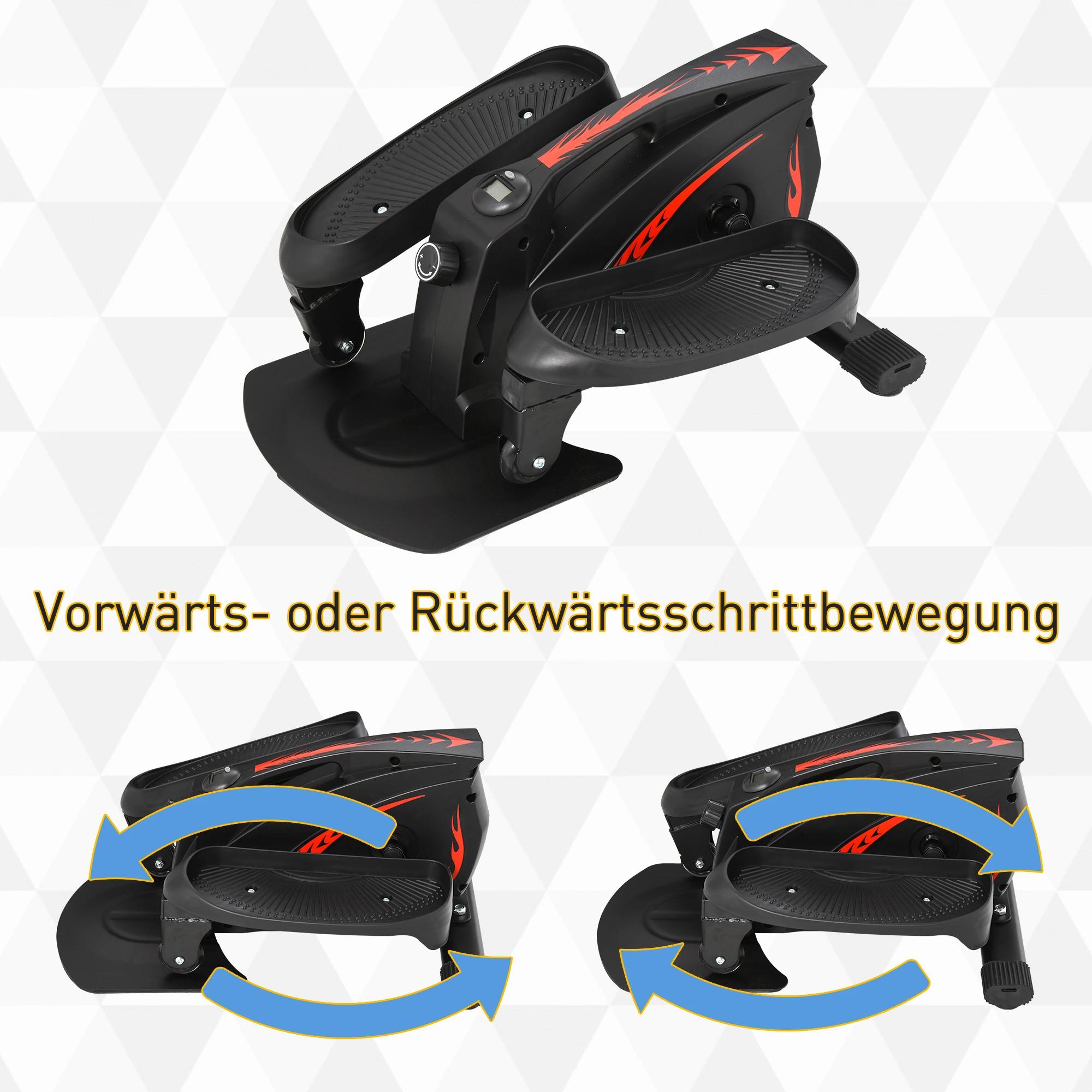 HOMCOM Mini stepper met LCD-monitor