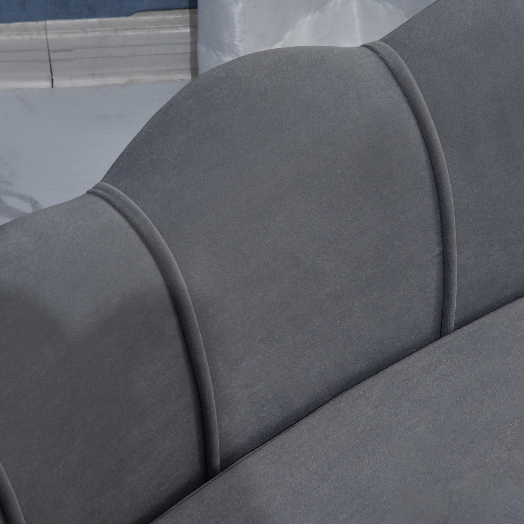 PawHut hondenbank met rugleuning 98.5cm x 60.cm x 35.5cm