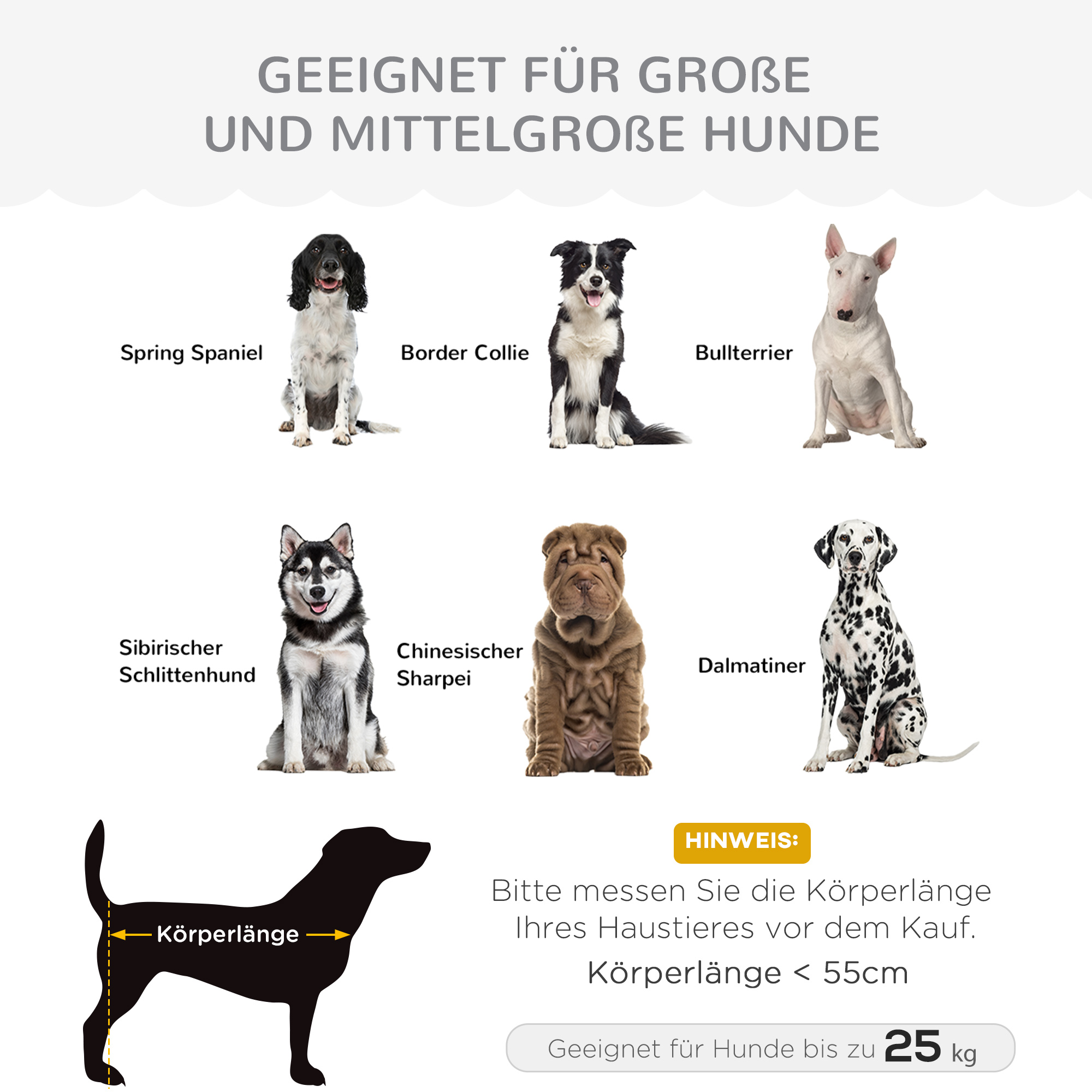 PawHut hondenbank met rugleuning 98.5cm x 60.cm x 35.5cm