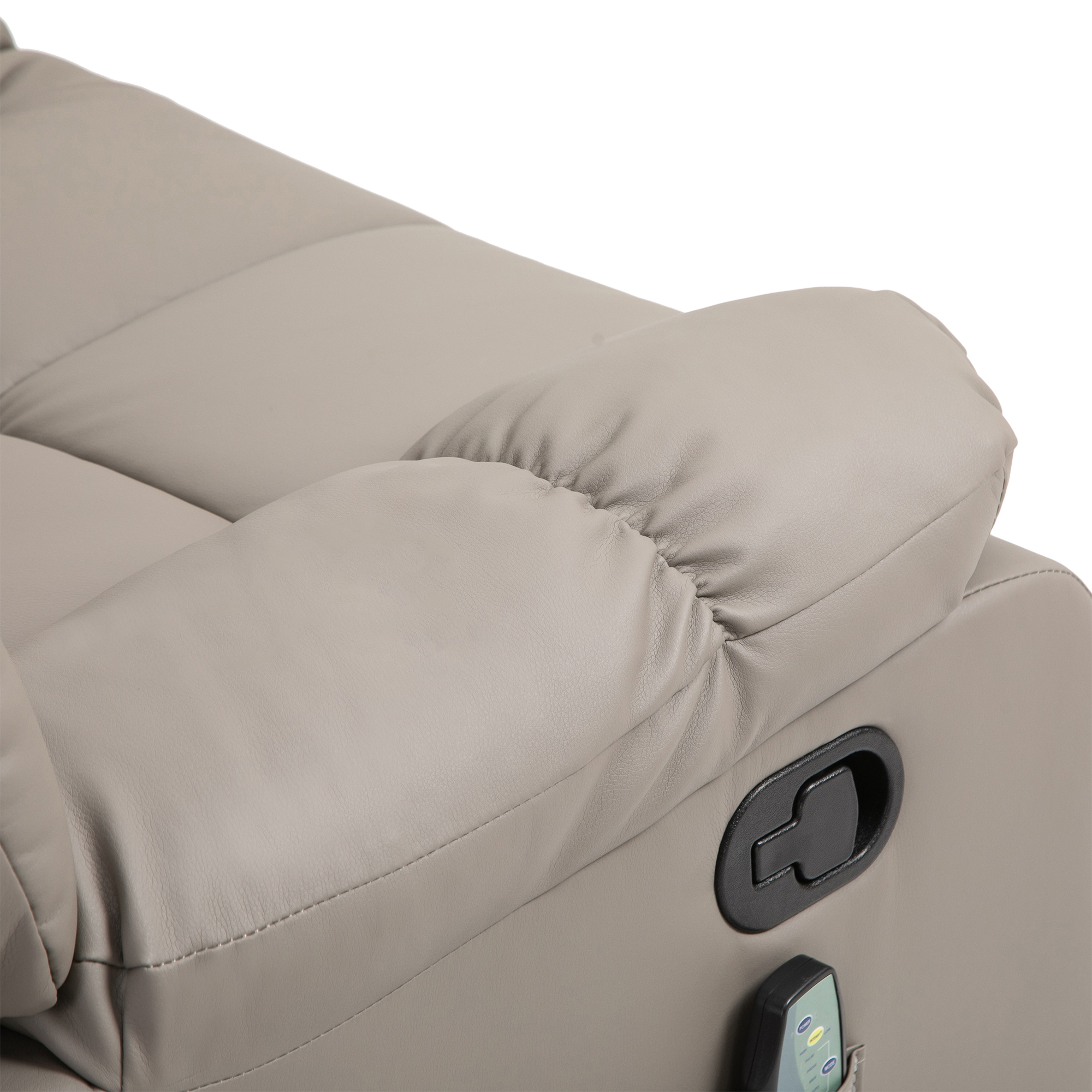HOMCOM massagebank, tv-stoel, relaxstoel met massagefunctie, PU-leer + hout + metaal + schuimstof, 90 x 97 x 99 cm massagebank tv-stoel ligfunctie | Aosom.nl