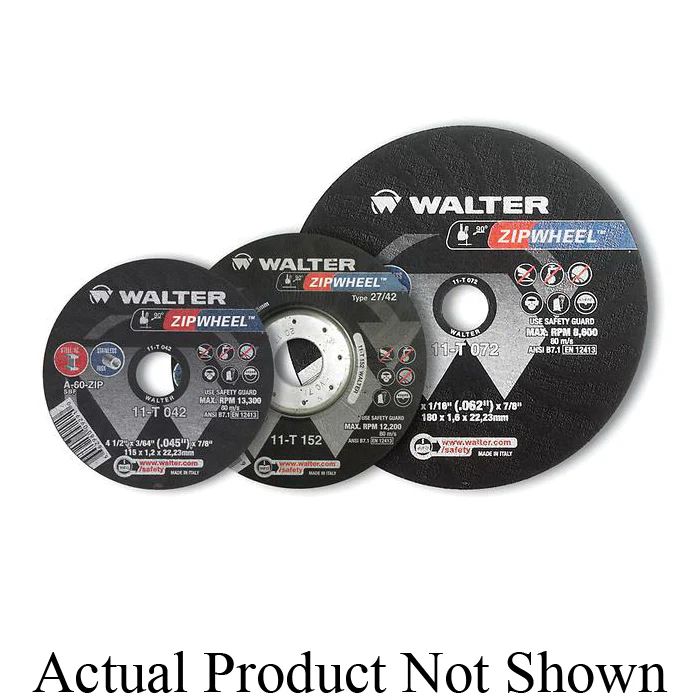 WALTER 11T080 ~ 8X1/16X5/8 Zipcut Wheels