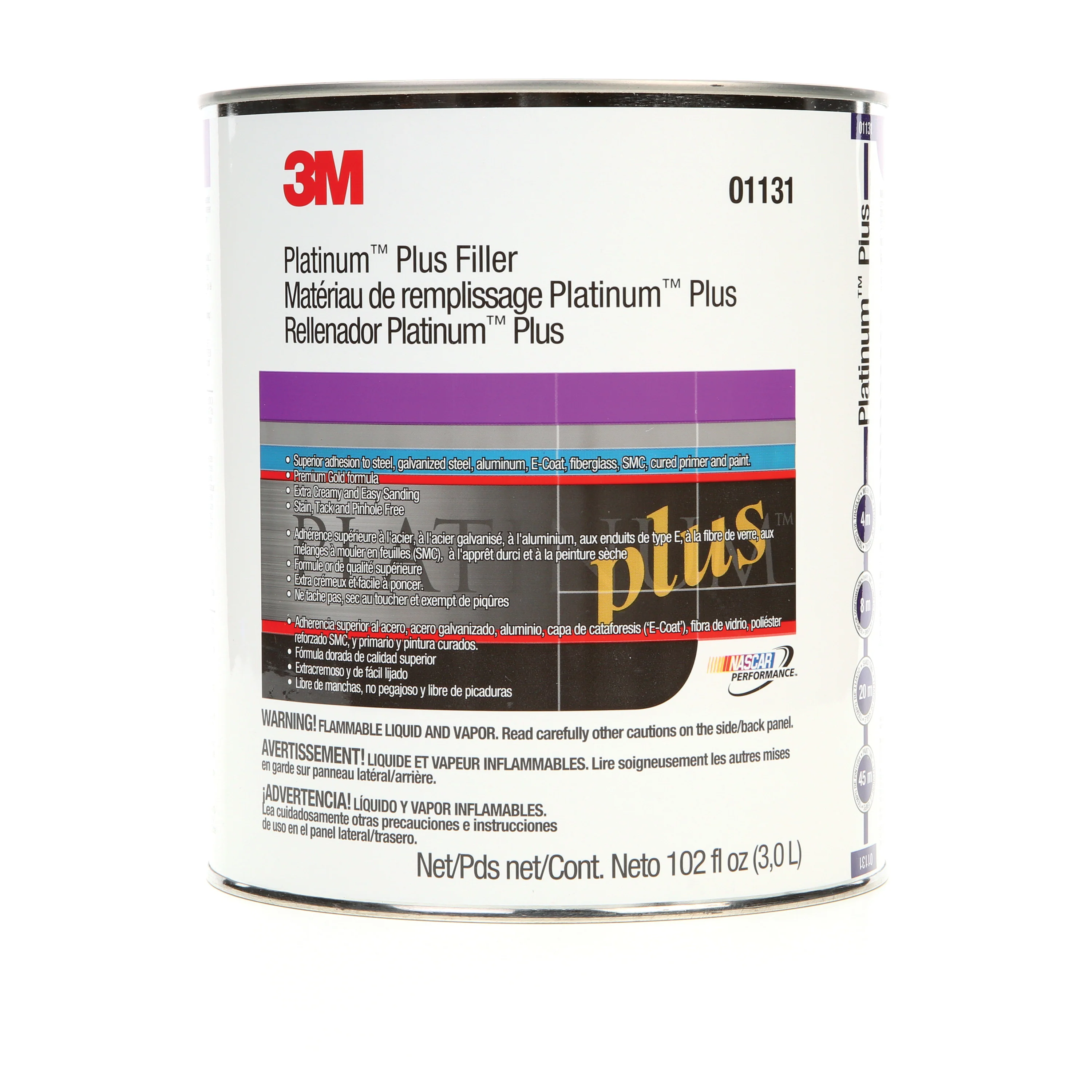 3M 01131  ~  Platinum Plus Body Filler 01131 128 Fl. Oz. (3.78 L)