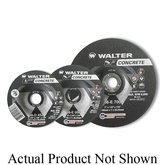 WALTER 08E450  ~  4-1/2X1/4 C-24 Grinding Wheels