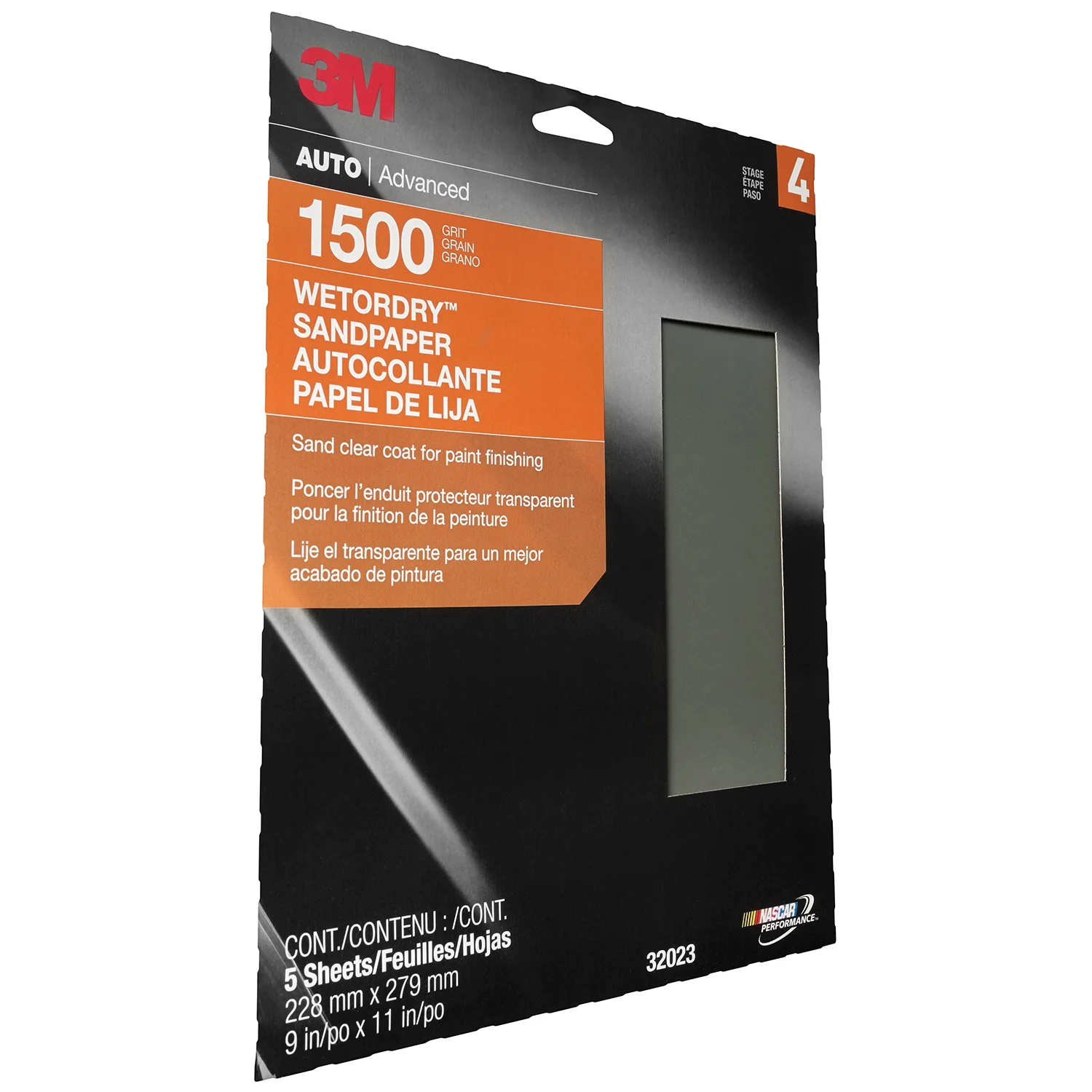 3M 32023  ~  Wetordry 1500 Grit Silicon Carbide 401Q Paper Sanding Sheets A-Weight - 9 Inch x 11 Inch