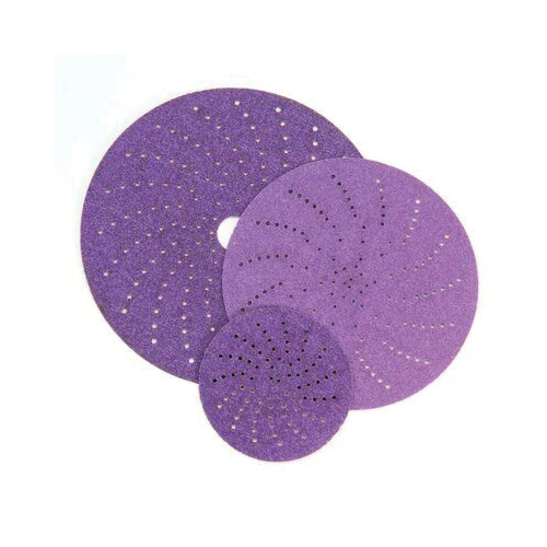 3M 31482  ~  Multihole 334U Ceramic Alumina 240 Grit Velcro Paper Disc (6 Inch x Vacuum)
