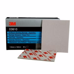 3M 03810  ~  4-1/2 Inch x 5-1/2 Inch Softback Sanding Sponge Super Fine